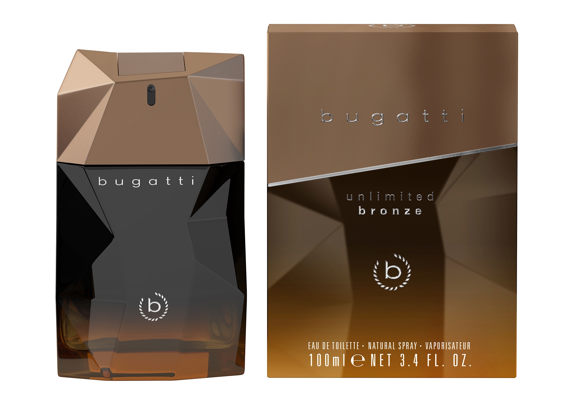 bugatti Eau de Toilette »unlimited bronze« mit flüssiger Formulierung, 100 ml Inhalt
