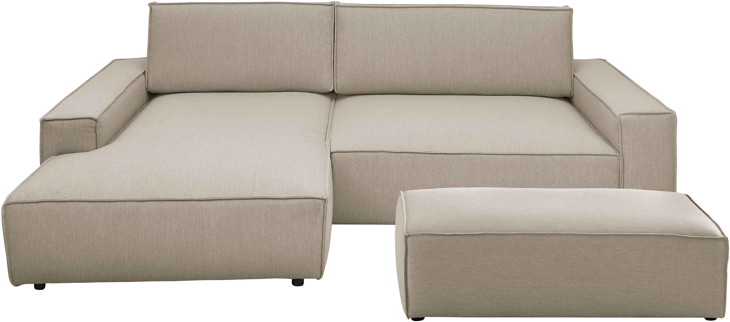 Home affaire Polsterecke »NEU: SHERWOOD XXL tief, L-Form mit Schlaffunktion günstig online kaufen