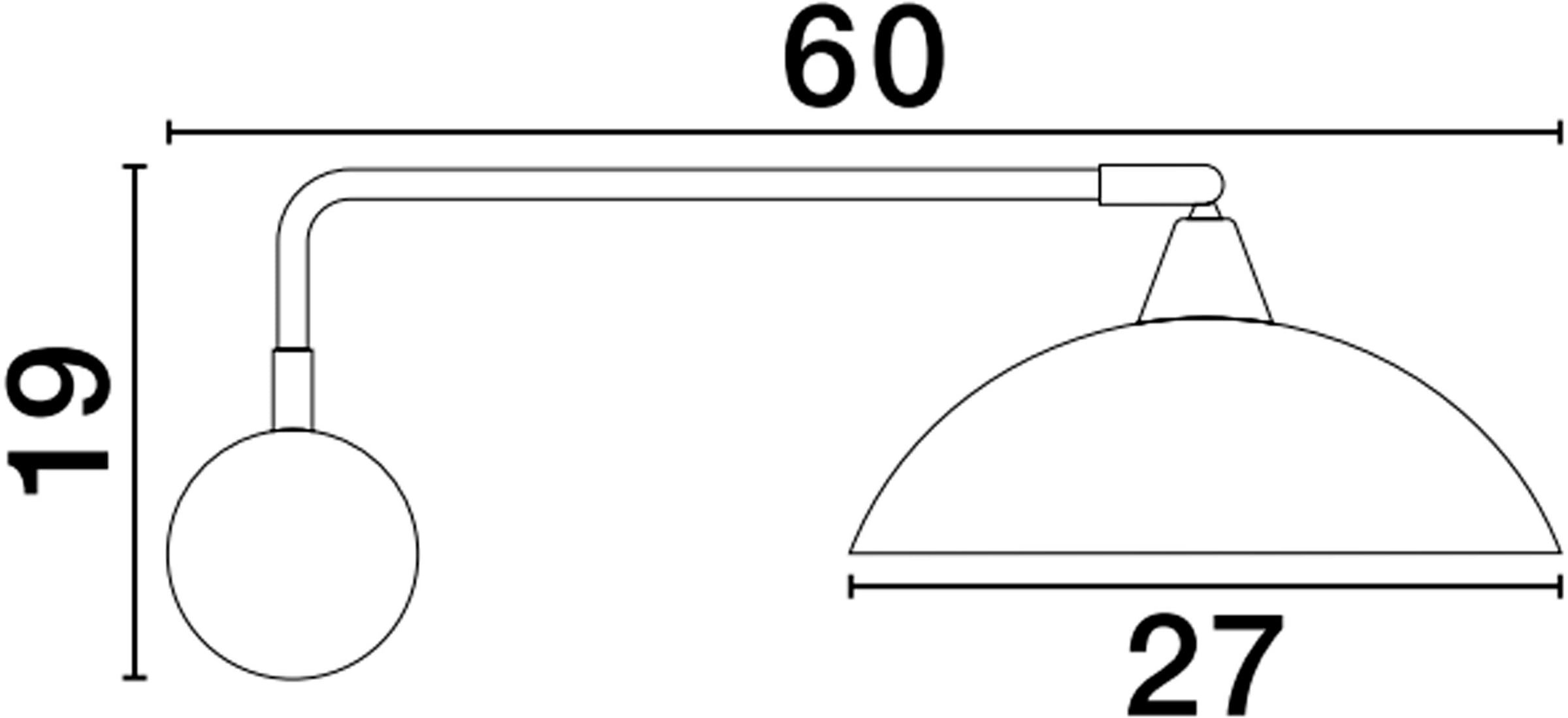 Nova Luce Wandleuchte »MIRBA« E27 1 Stk. Ohne Beleuchtung