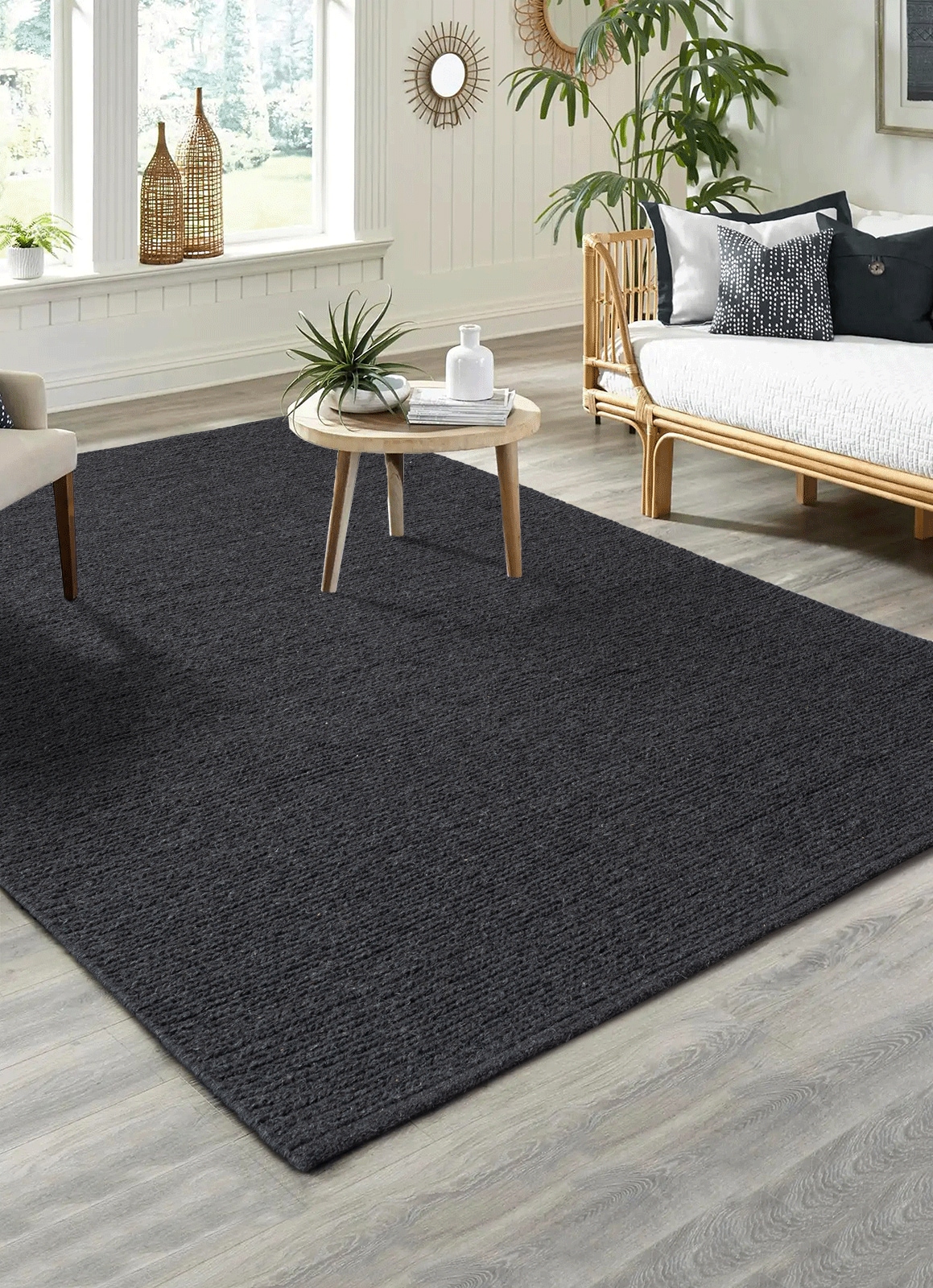 the carpet Teppich »Premium Wool«, rechteckig, Wool Handweb-Teppich Naturfaser Wollteppich