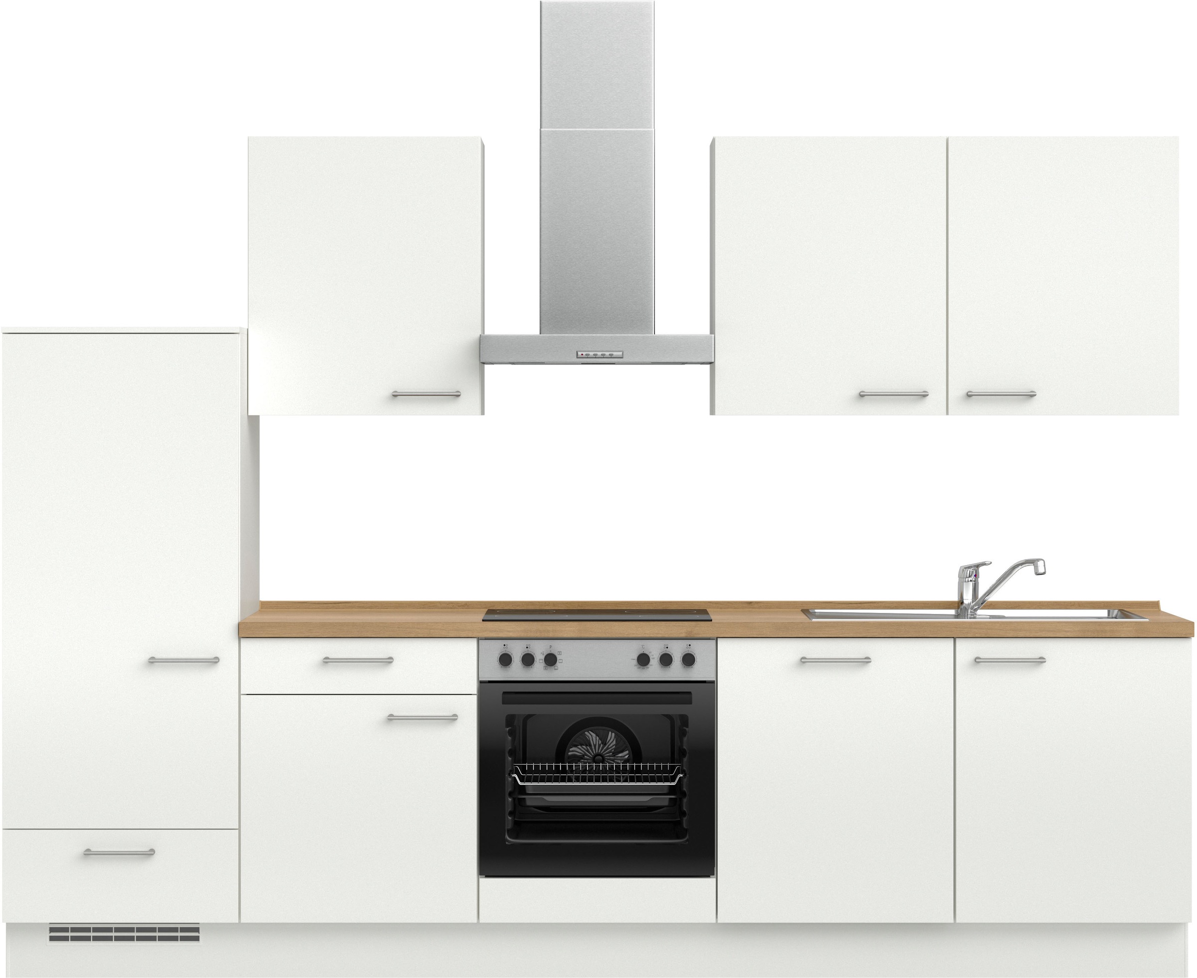 nobilia® Küchenzeile »"Laser I", Ausrichtung wählbar, Breite 300 cm« vormon günstig online kaufen