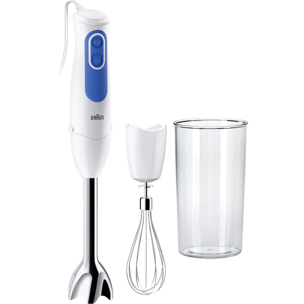 Braun Stabmixer »MQ 3005 Cream MultiQuick 3«, 700 W, mit Schneebesen und 600 ml Mixbecher