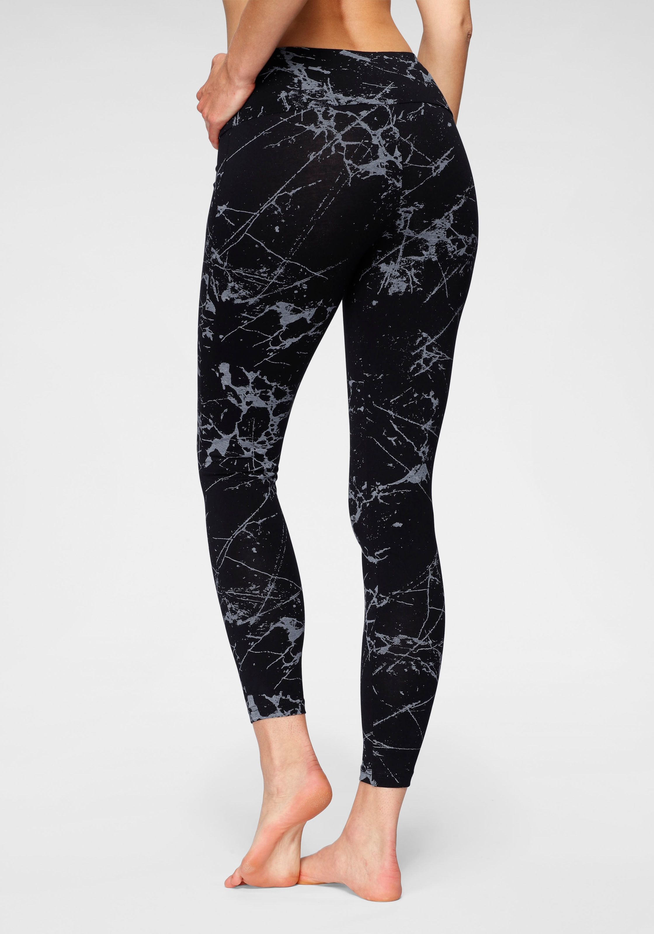 H.I.S Leggings, (2er-Pack), in bedruckt und uni, Loungewear