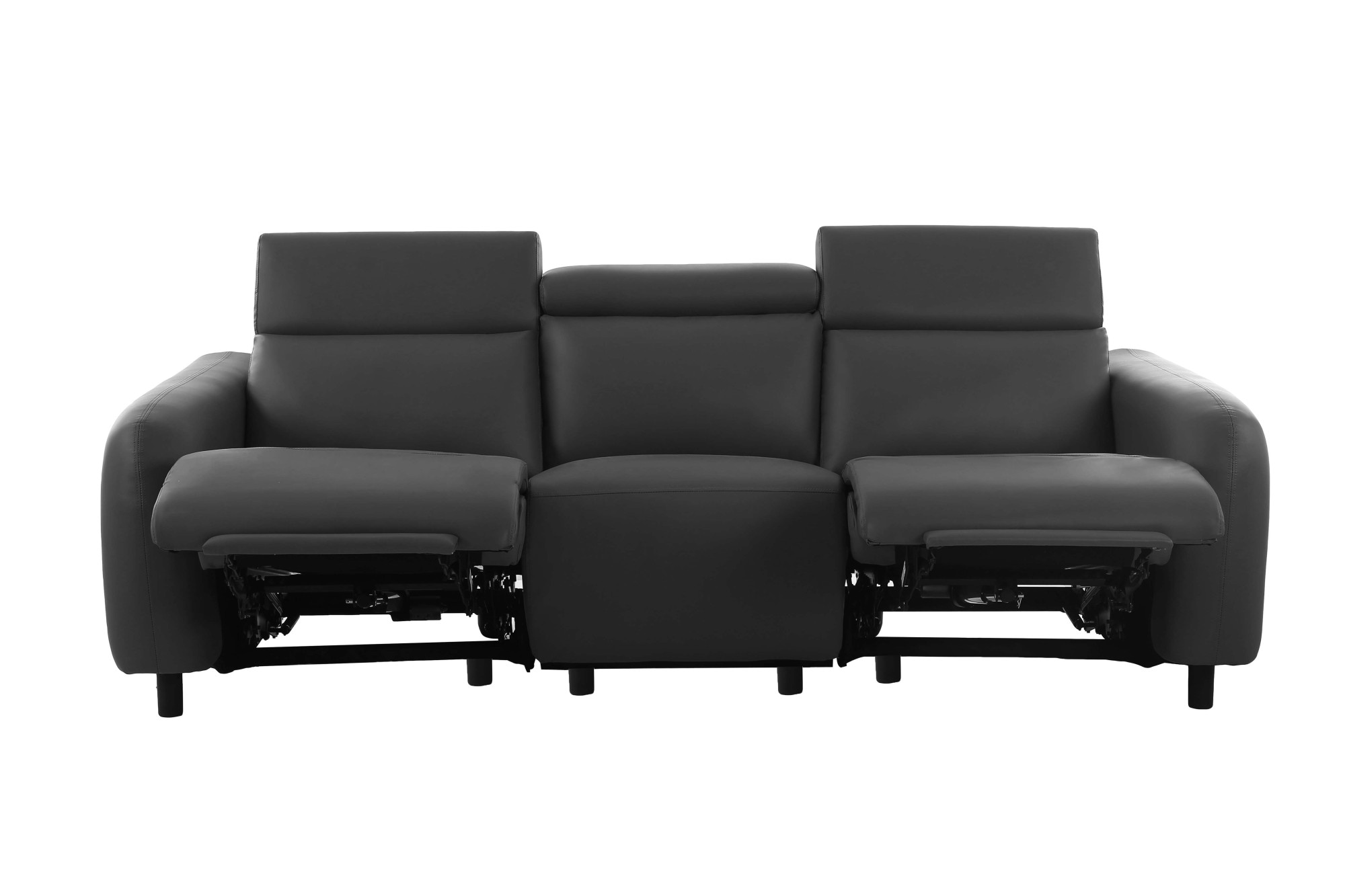 Home affaire 3-Sitzer »SKAANE Kunstleder, Sofa mit manueller-u. elektrischer Relaxfunktion«, Relax-Funktion in 2 Sitzen, Kopfteilverstellung, Federkernpolsterung