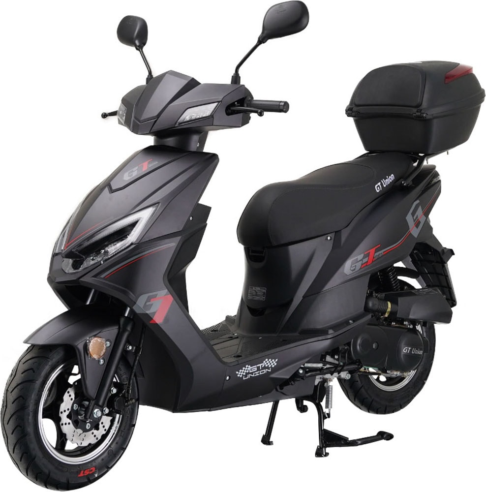 GT UNION Motorroller »Sonic X 45«, 49,6 cm³, 45 km/h, Euro 5, 3 PS, (Komplett-Set, 2 tlg.), Luftgekühlter Motor