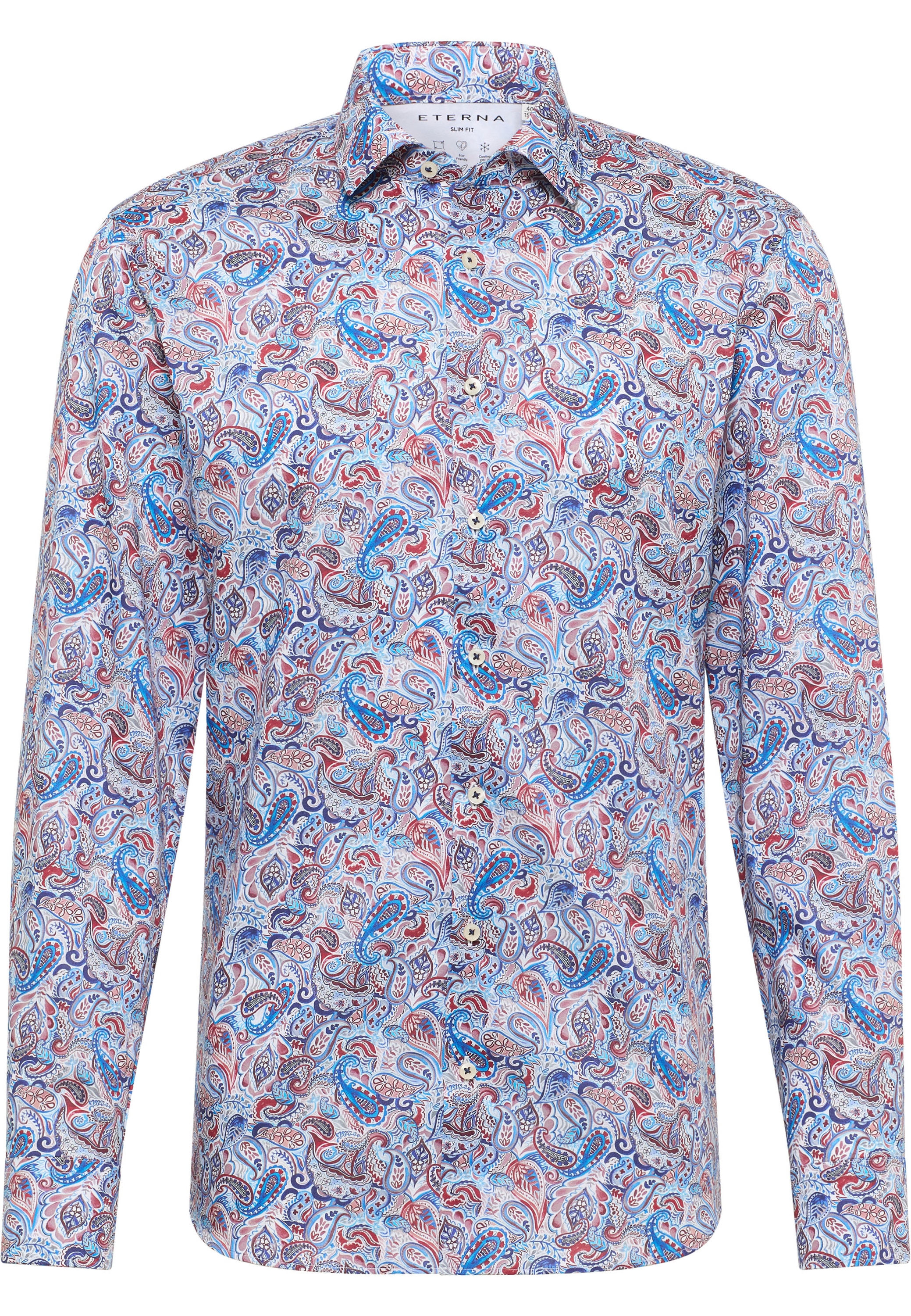 Eterna Langarmhemd »SLIM FIT«, EASY IRON (bügelleicht)