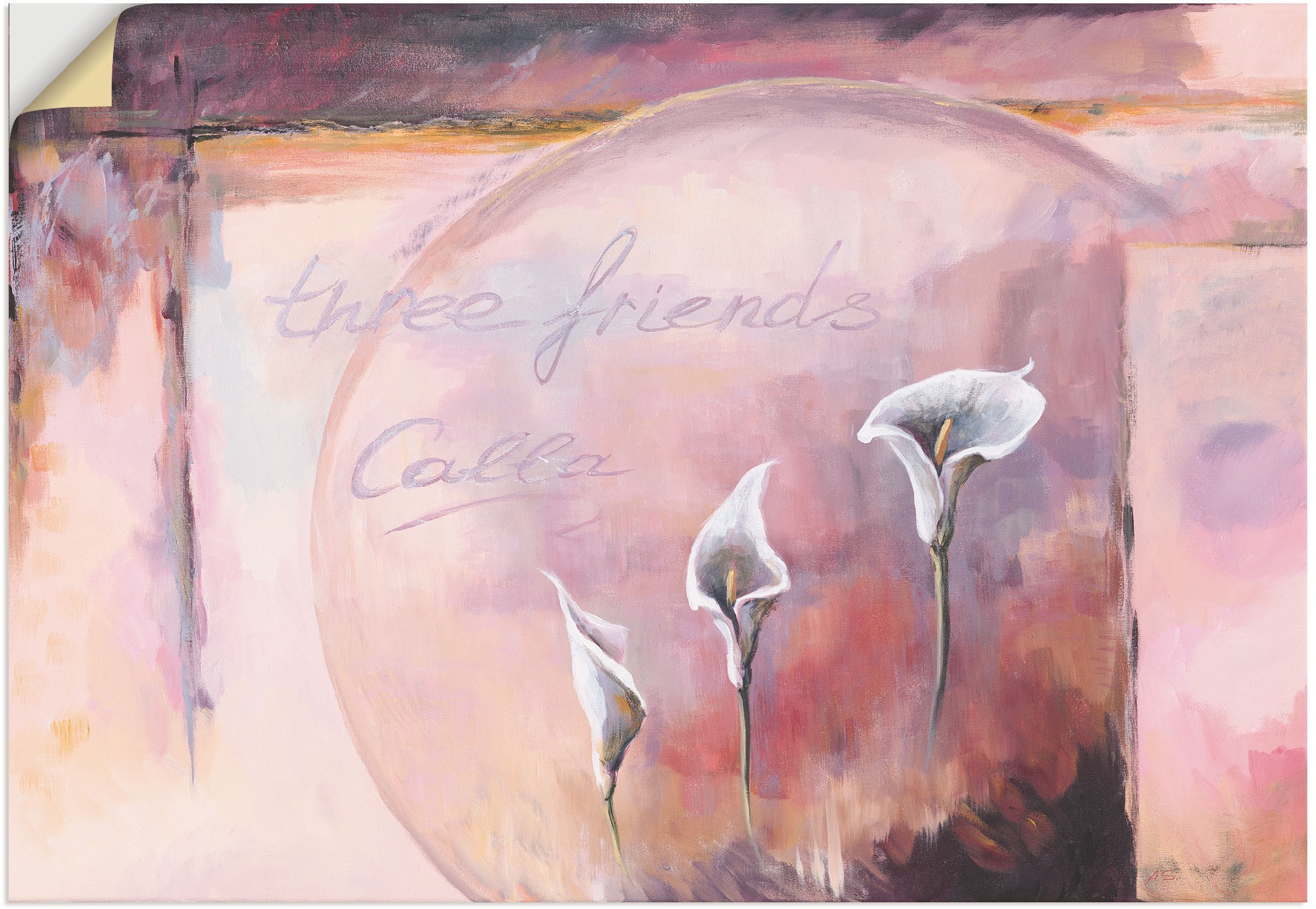 Wandbild Blumenbilder, Größen Artland »Calla«, kaufen Alubild, St.), oder Rechnung (1 versch. in Leinwandbild, Poster auf als Wandaufkleber