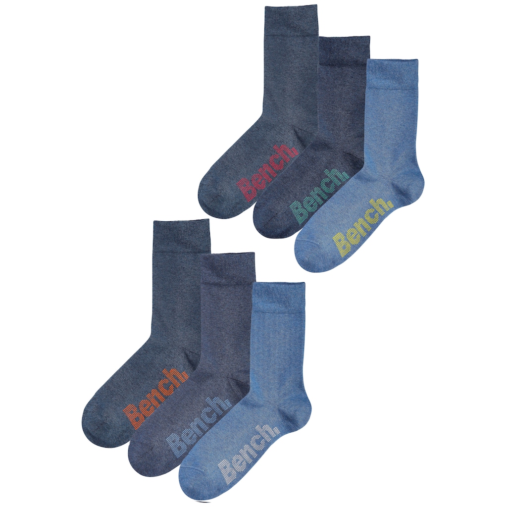 Bench. Socken, (Box, 6 Paar)