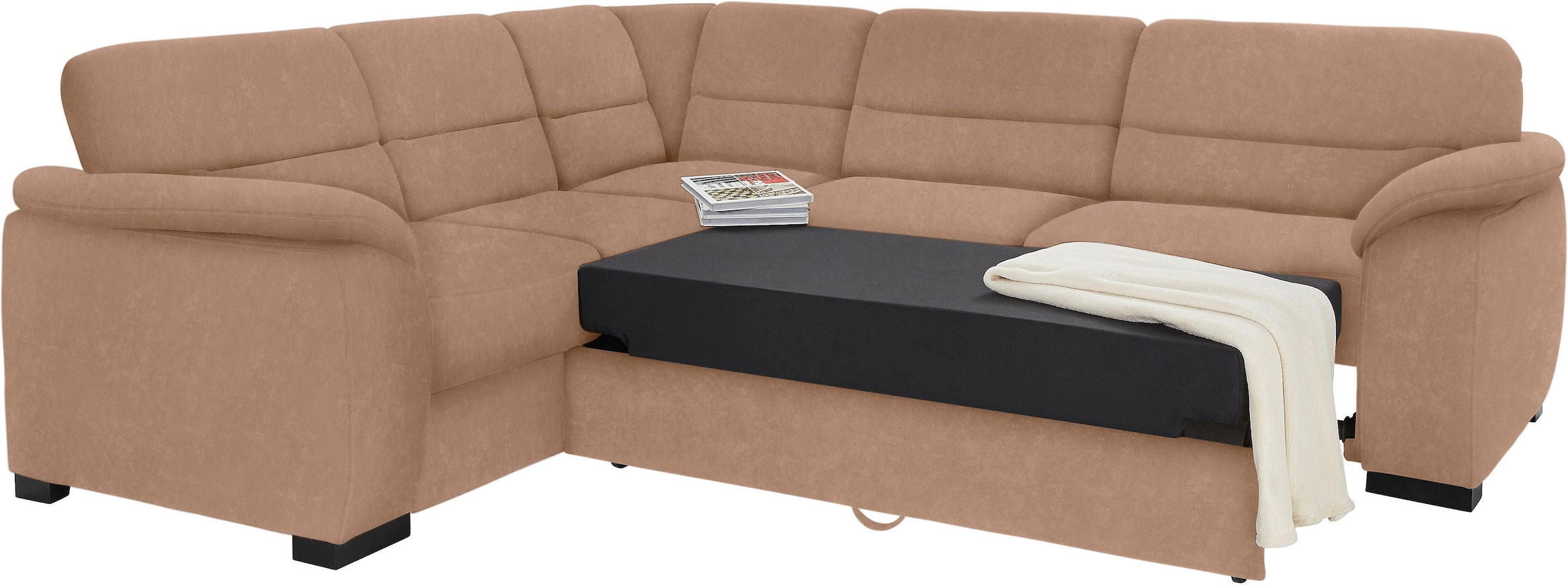 sit&more Ecksofa "Montego L-Form", wahlweise mit Bettfunktion und Schubkast günstig online kaufen