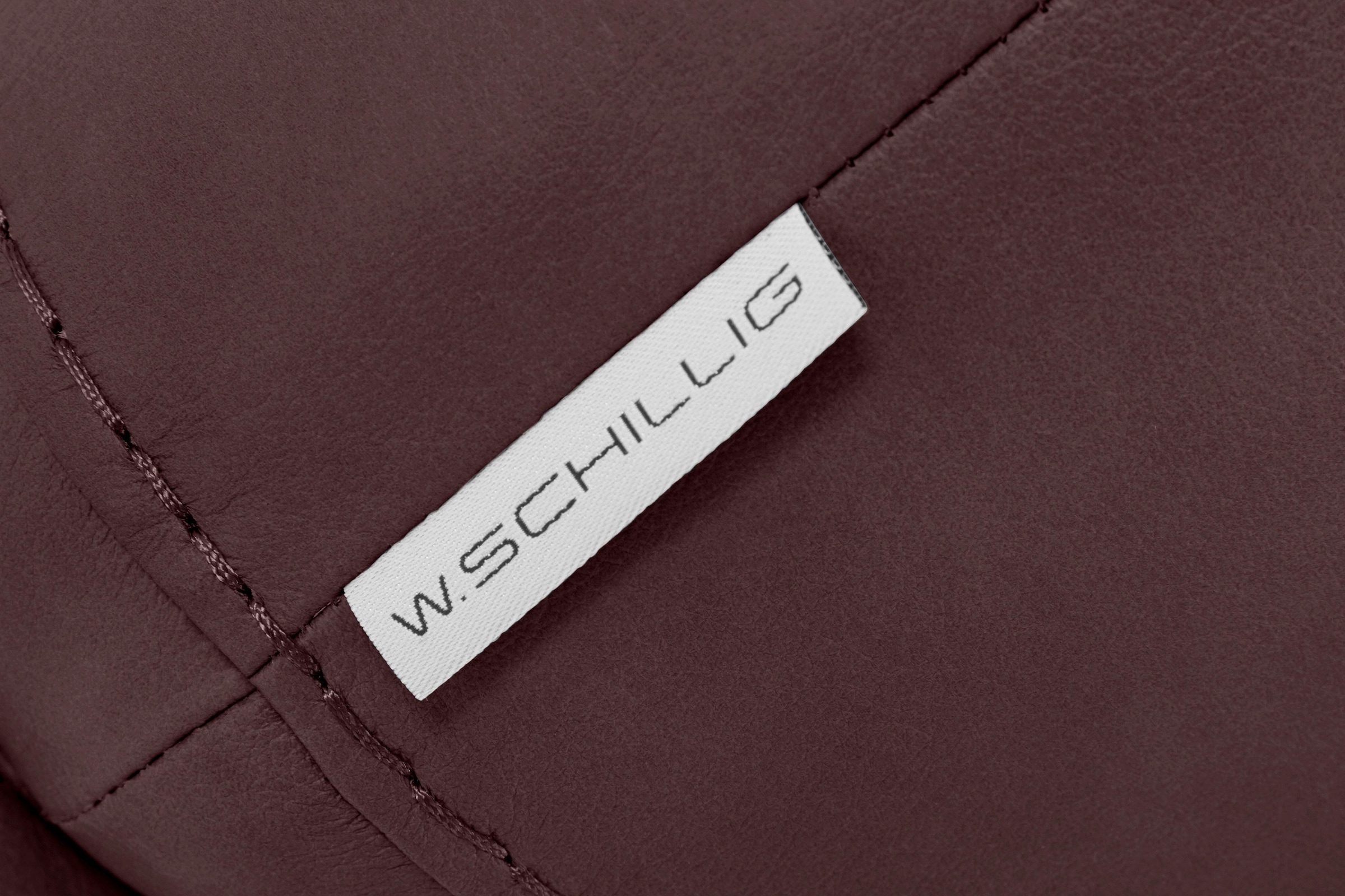 W.SCHILLIG Hocker »montanaa«, mit Metallkufen in Silber matt, Breite 71 cm