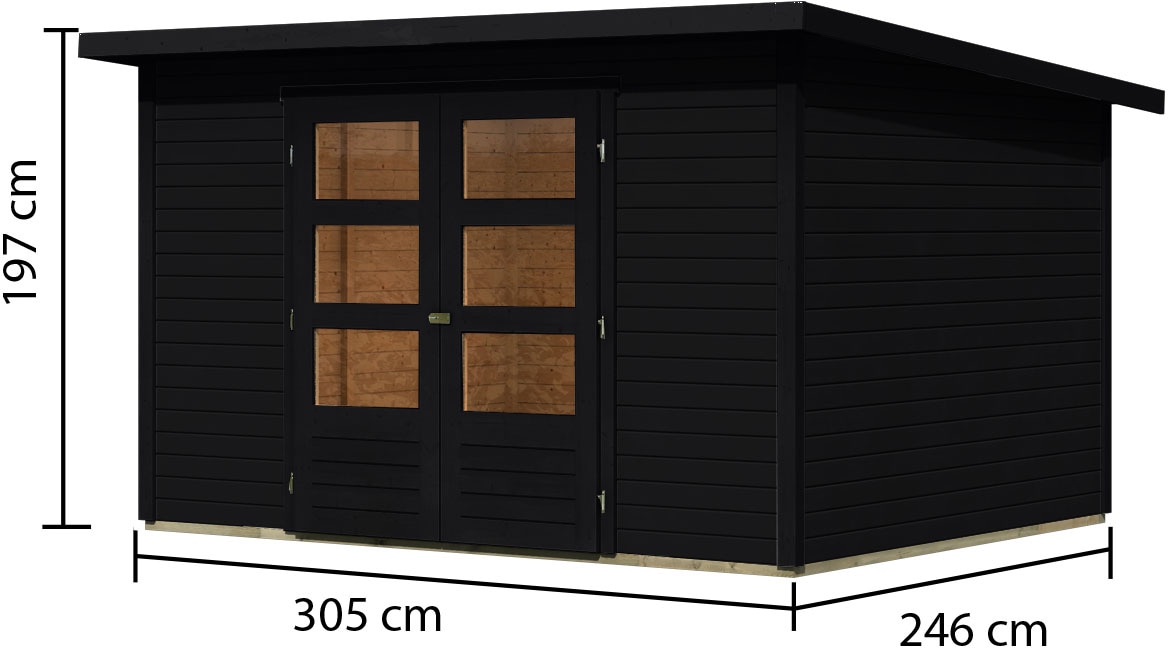 Karibu Gartenhaus »Sandstedt 5«, aus hochwertiger nordischer Fichte