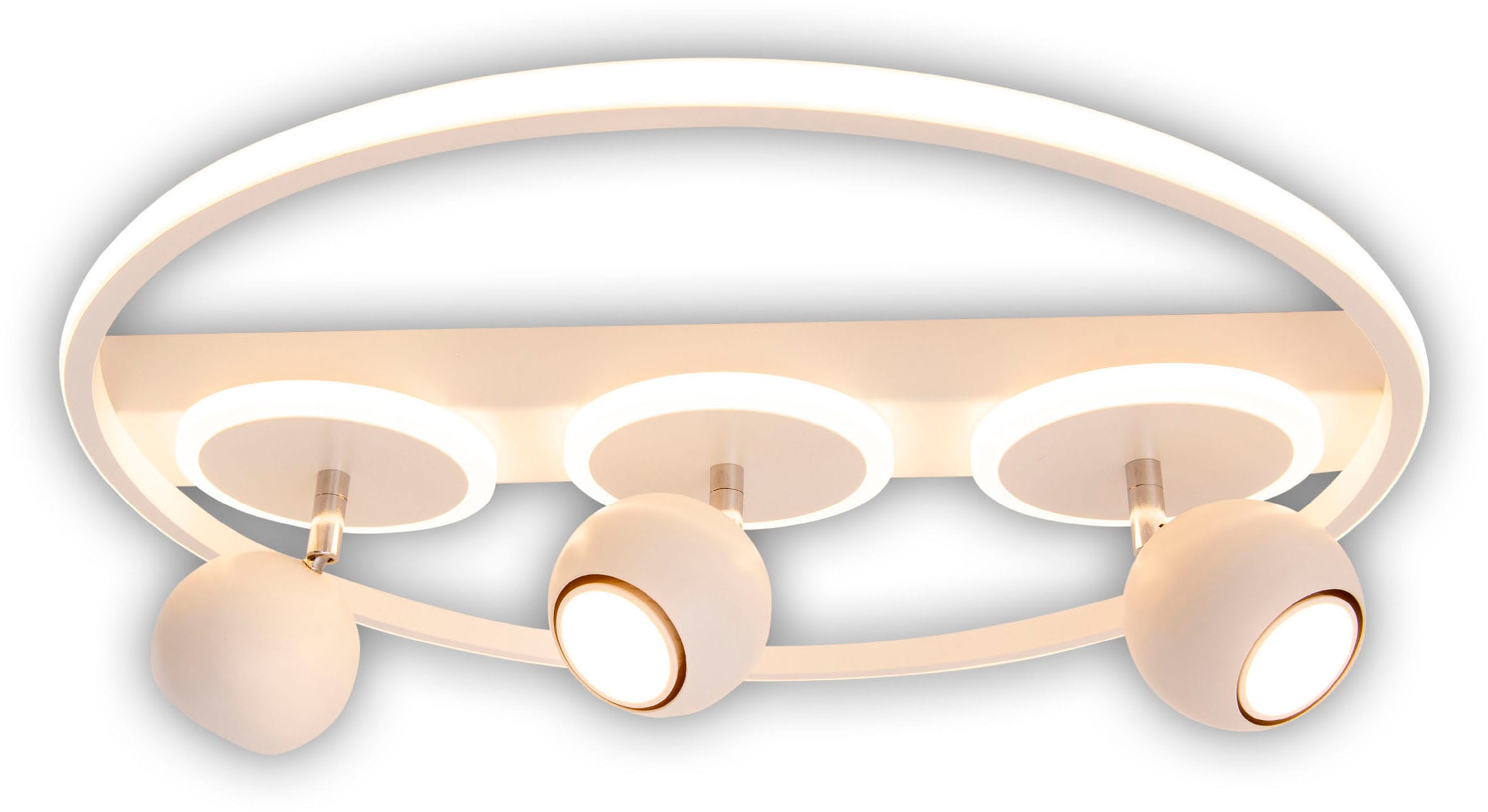 näve Deckenleuchte »3er-Spot LED "Ronda"« GU10 1 Stk. Warmweiß modernes design. Helles Licht.