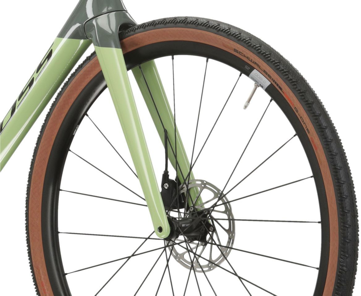 Kross Gravelbike »Gravelbike Carbon Esker RS 2.0 Grau 12 Gänge« 12 Gang SRAM APEX XPLR AXS Schaltwerk Kettenschaltung mit Carbon-Rahmen und -Gabel