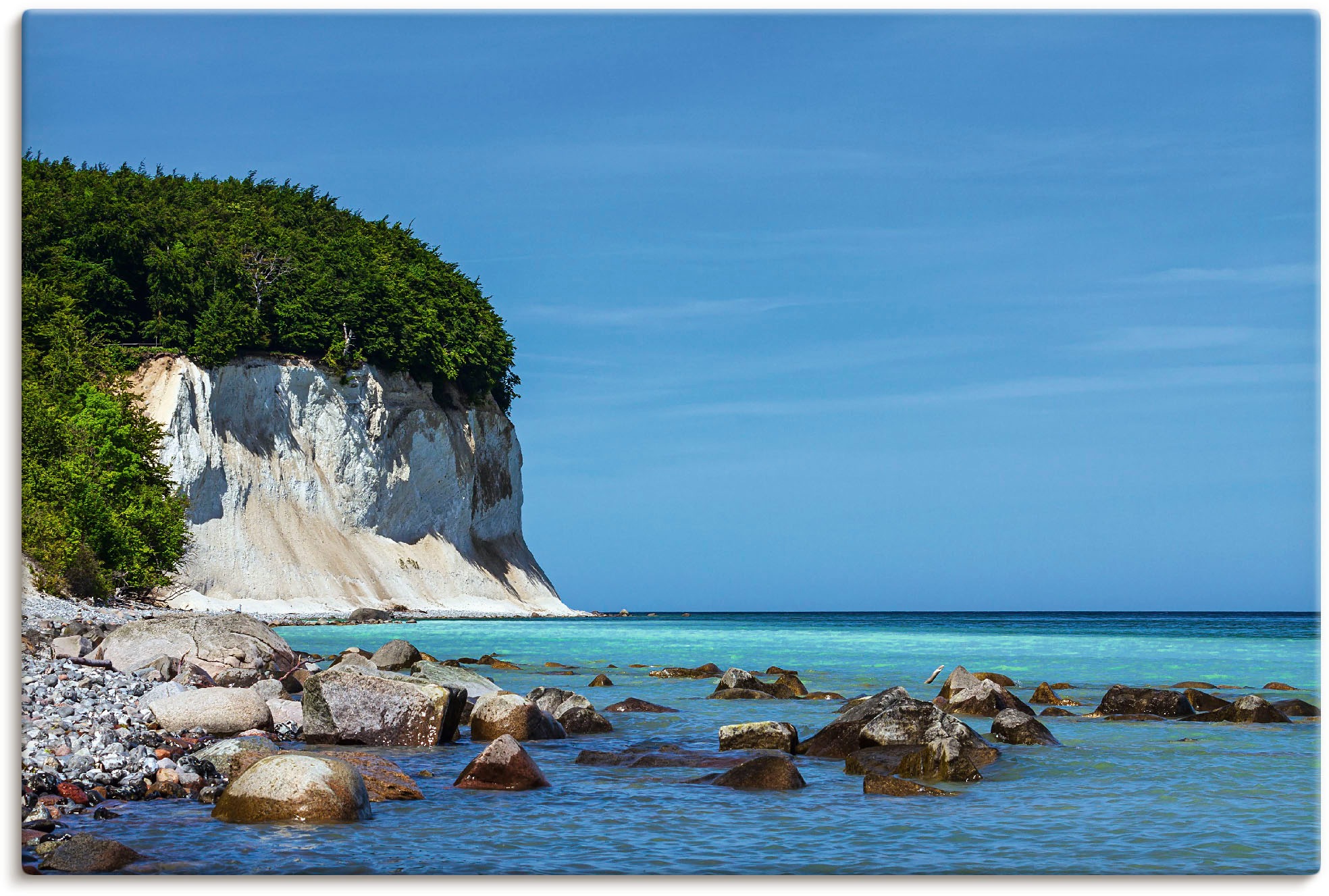 Artland Wandbild »Kreidefelsen Ostseeküste Insel Rügen«, Felsen, (1 St.), a günstig online kaufen