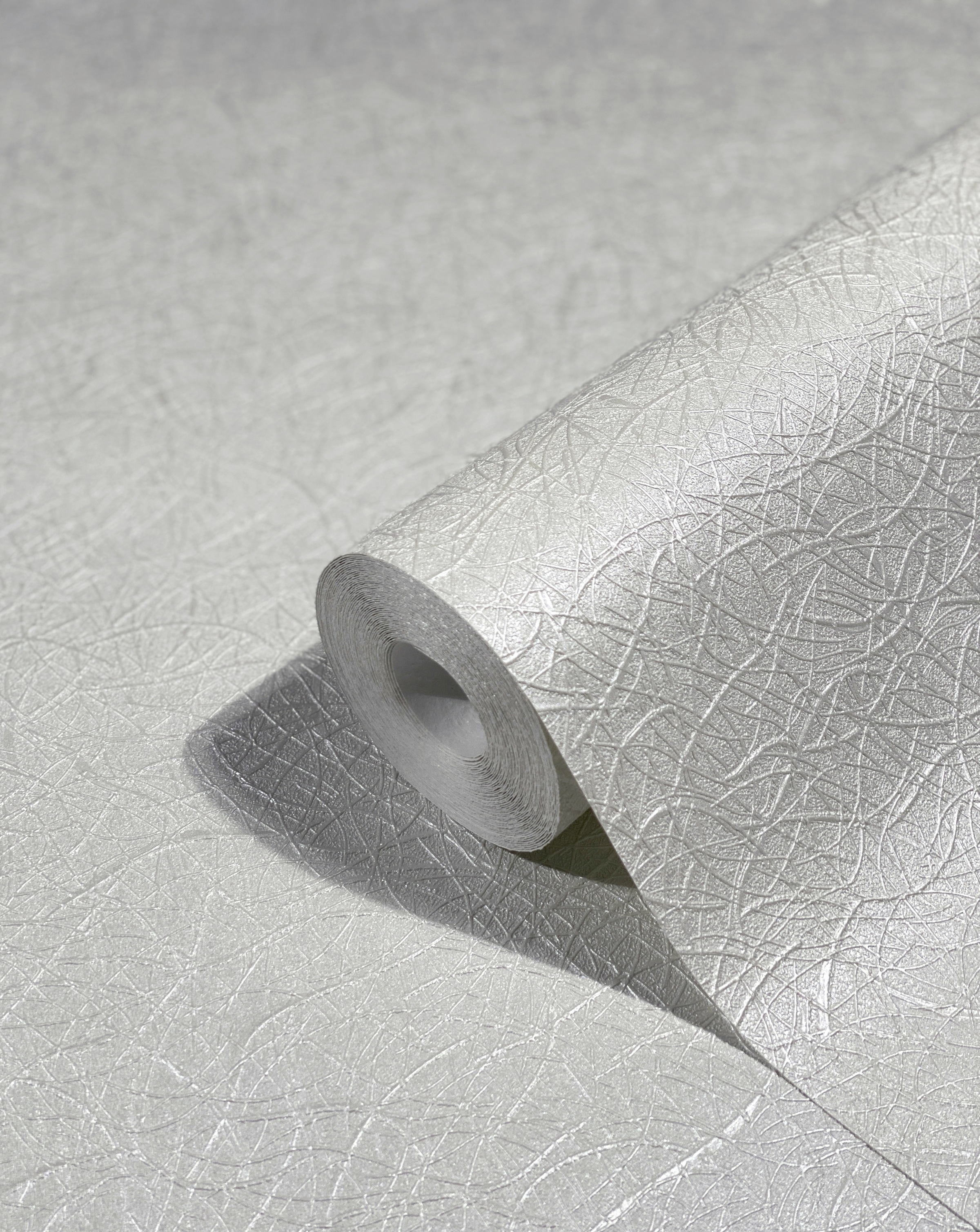 Marburg Vliestapete Strukturmuster | geometrisch moderne Tapete für Wohnzimmer Schlafzimmer Küche