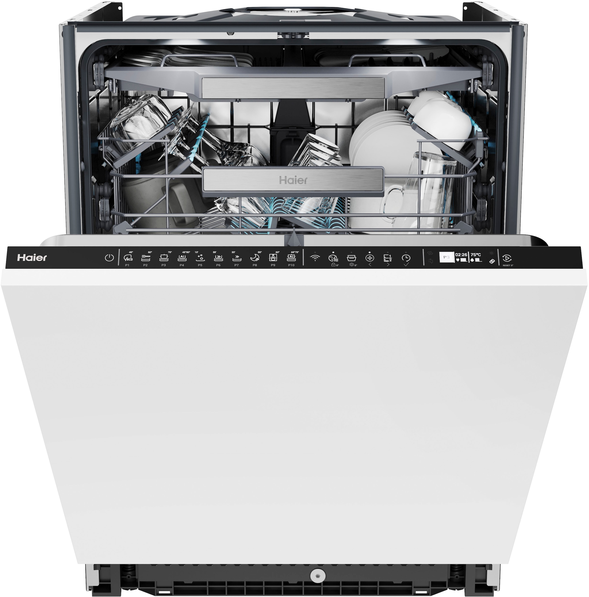Haier vollintegrierbarer Geschirrspüler I-PRO SHINE SERIE 4 »XS 6B0M3PDB«, 16 Maßgedecke
