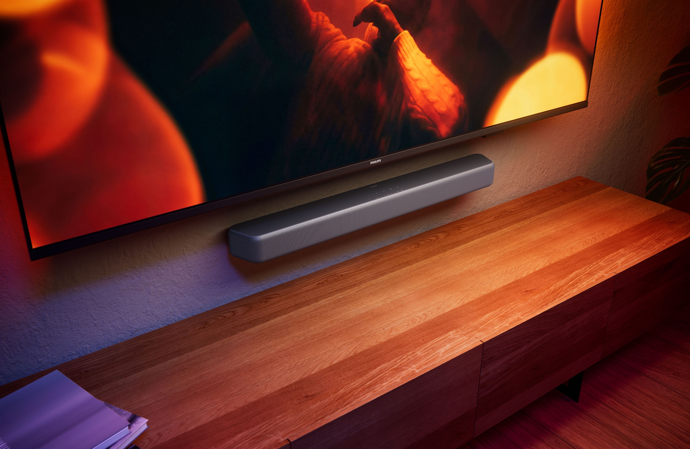 Philips Lautsprecher »TAB5601/10« 2.1 (A2DP Bluetooth | AVRCP Bluetooth | Bluetooth App-Steuerung | Bassregelung | Equalizer | Nacht Modus | USB-Wiedergabe 145 W)