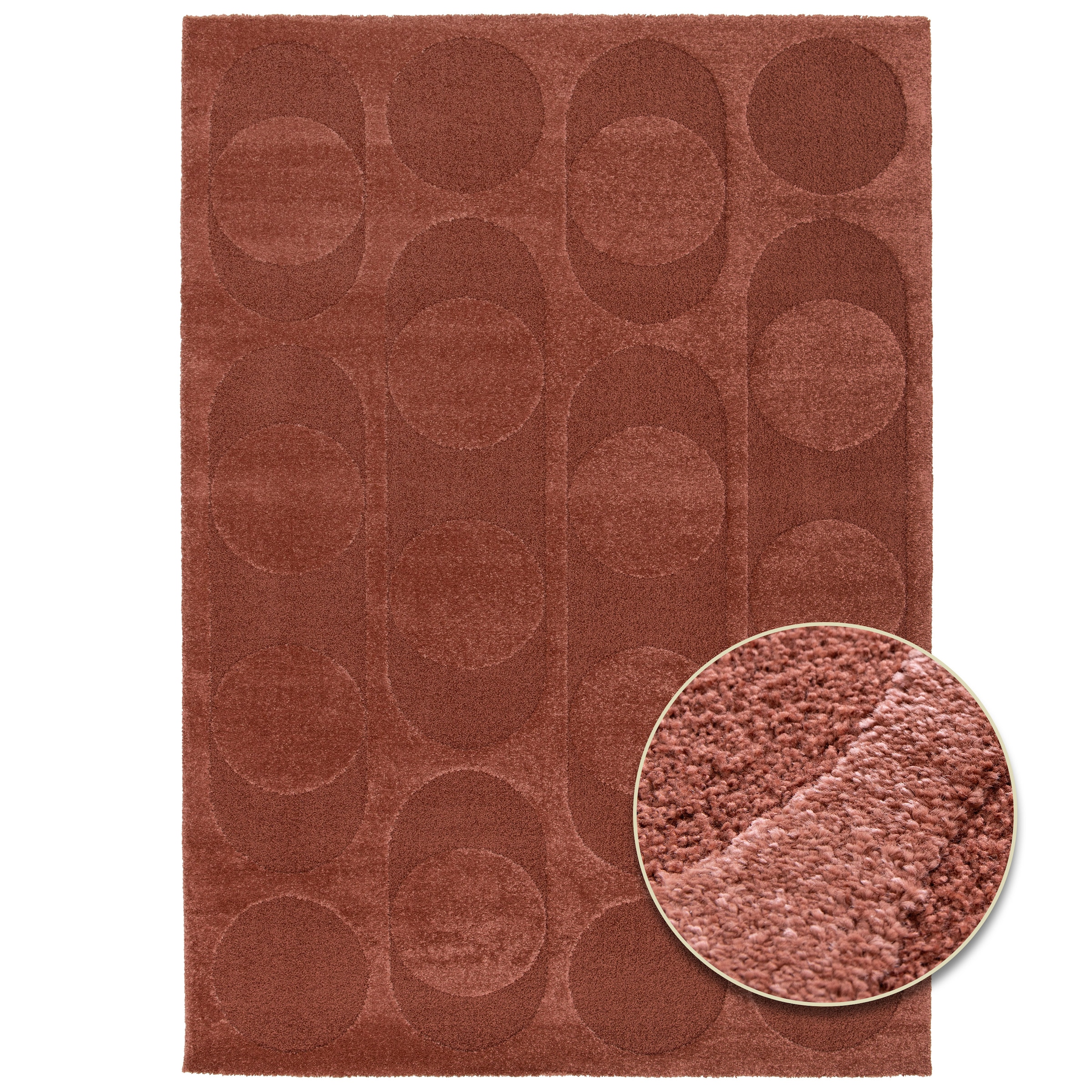 Primaflor-Ideen in Textil Teppich »COSMO Point, Made in Belgium« rechteckig 14 mm Höhe modernes Design, Hoch-Tief Effekt, weicher Flor