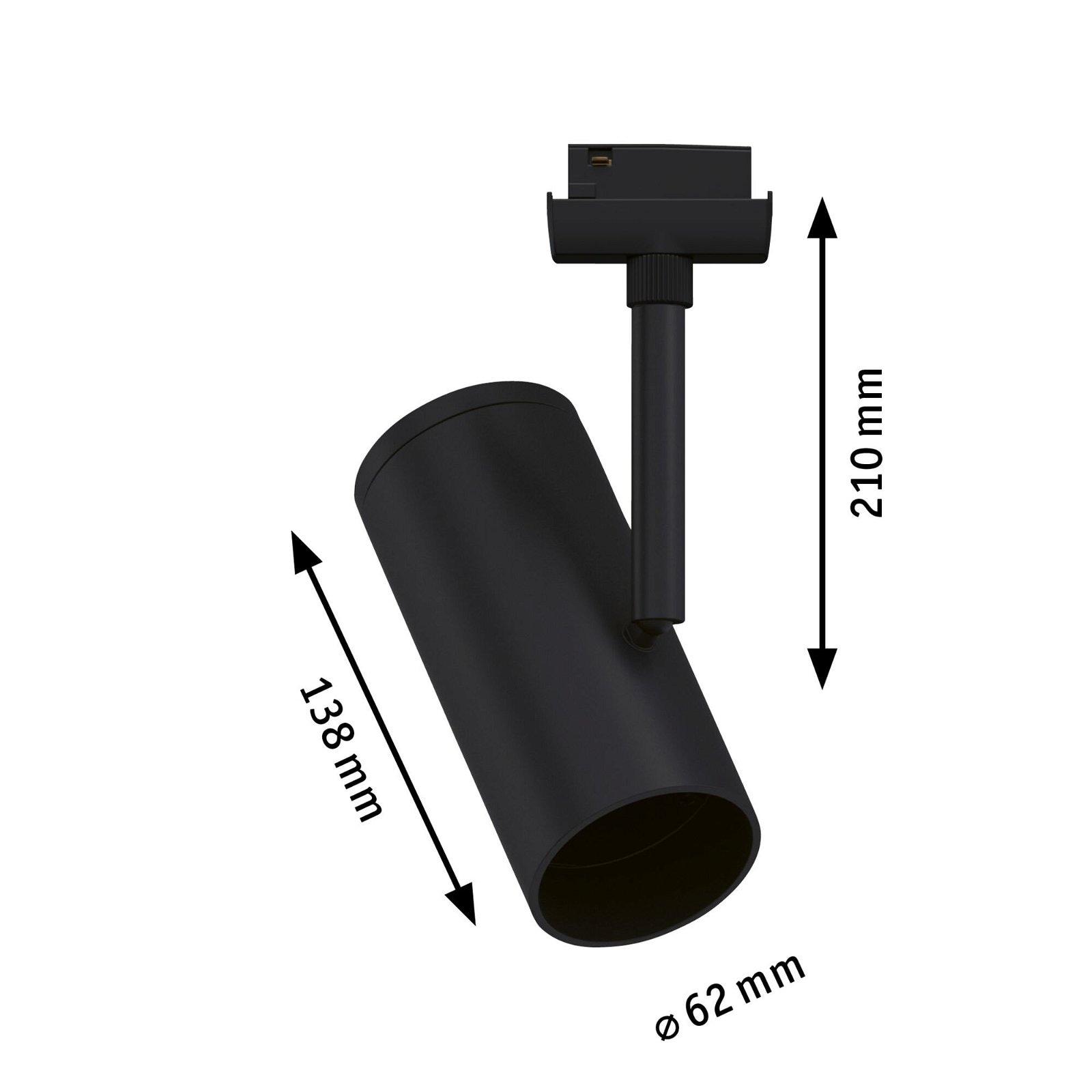 Paulmann Schienensystem-Leuchten »URail Schienenspot Apol Einzelspot E27 max. 50W 230V«, dimmbar