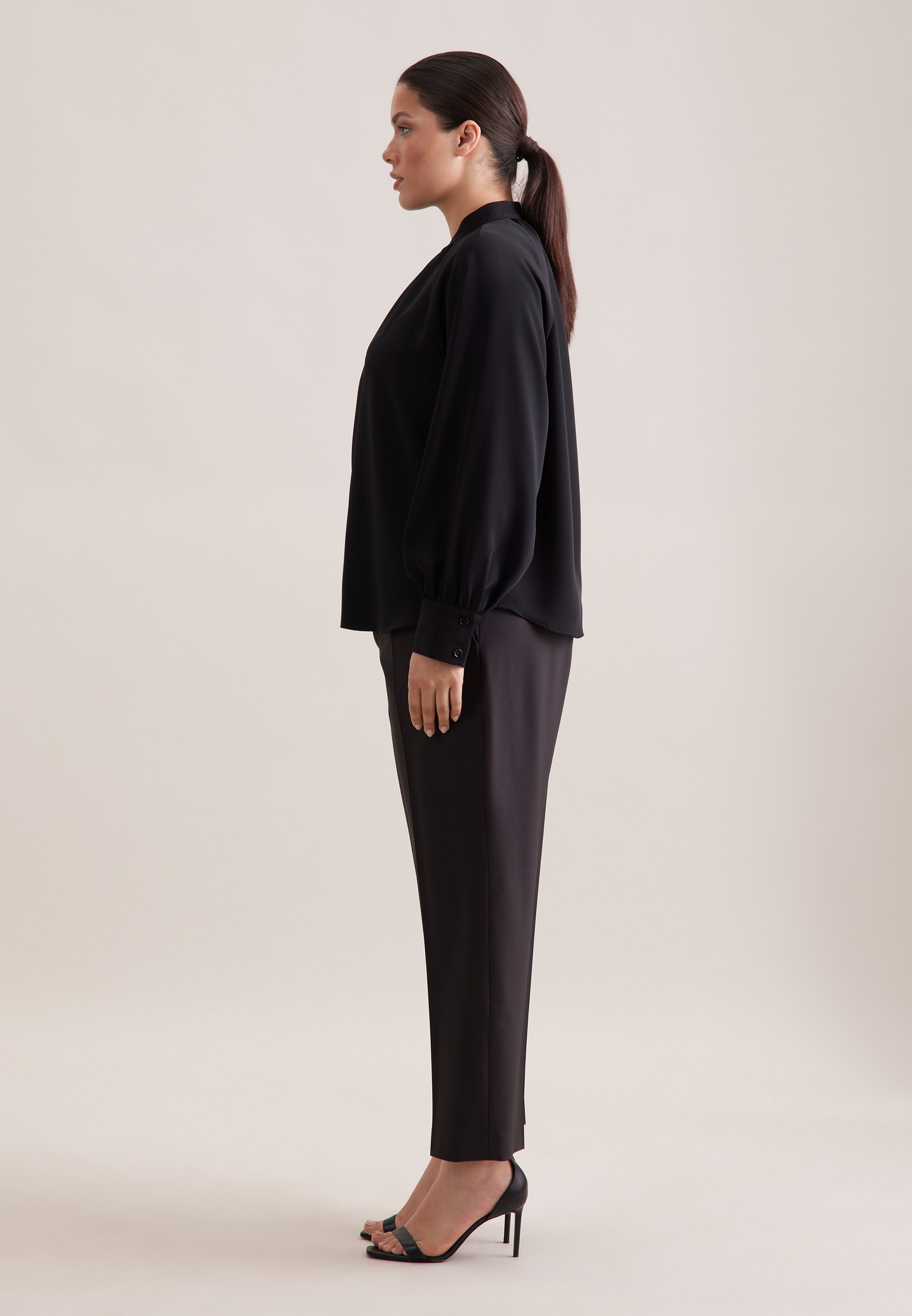 seidensticker Klassische Bluse »Schwarze Rose« 1/1 Uni