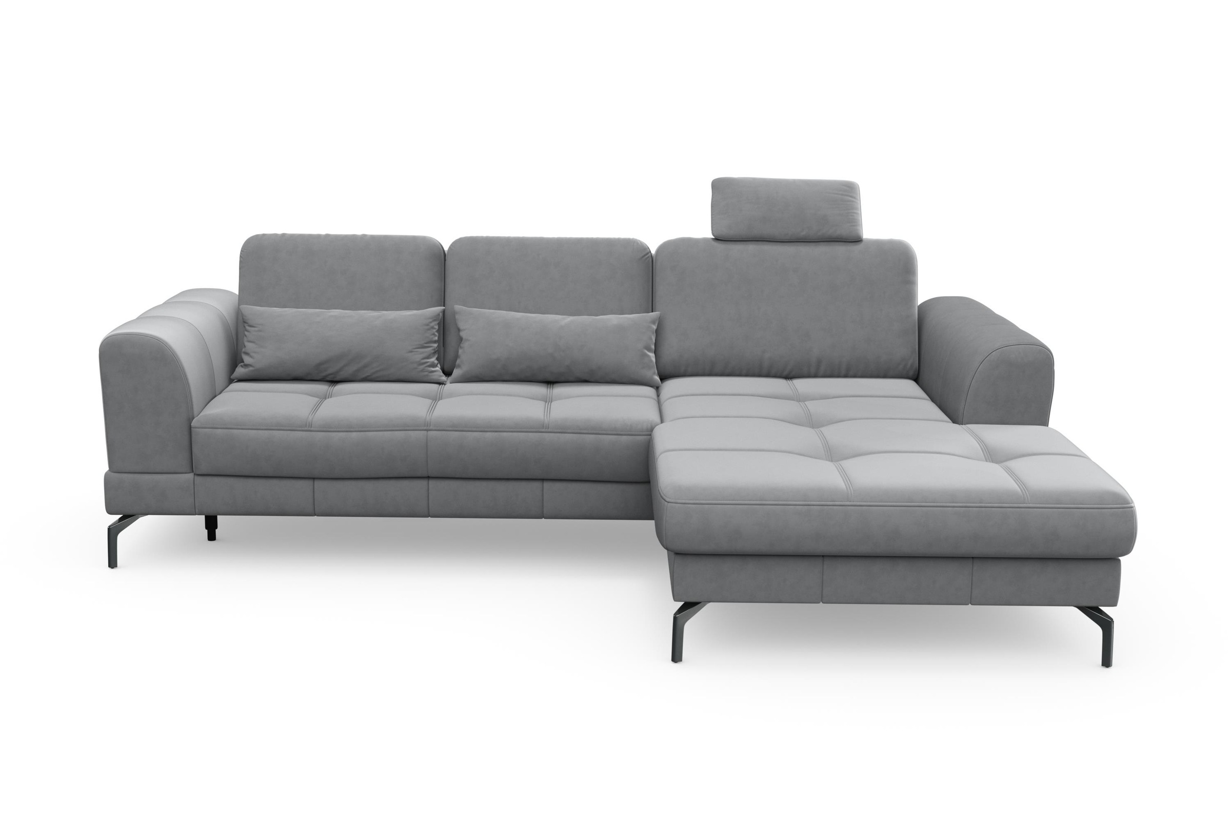 sit&more Ecksofa »Bendigo L-Form«, inklusive Sitztiefenverstellung, Bodenfreiheit 15 cm, 2 Fußfarben