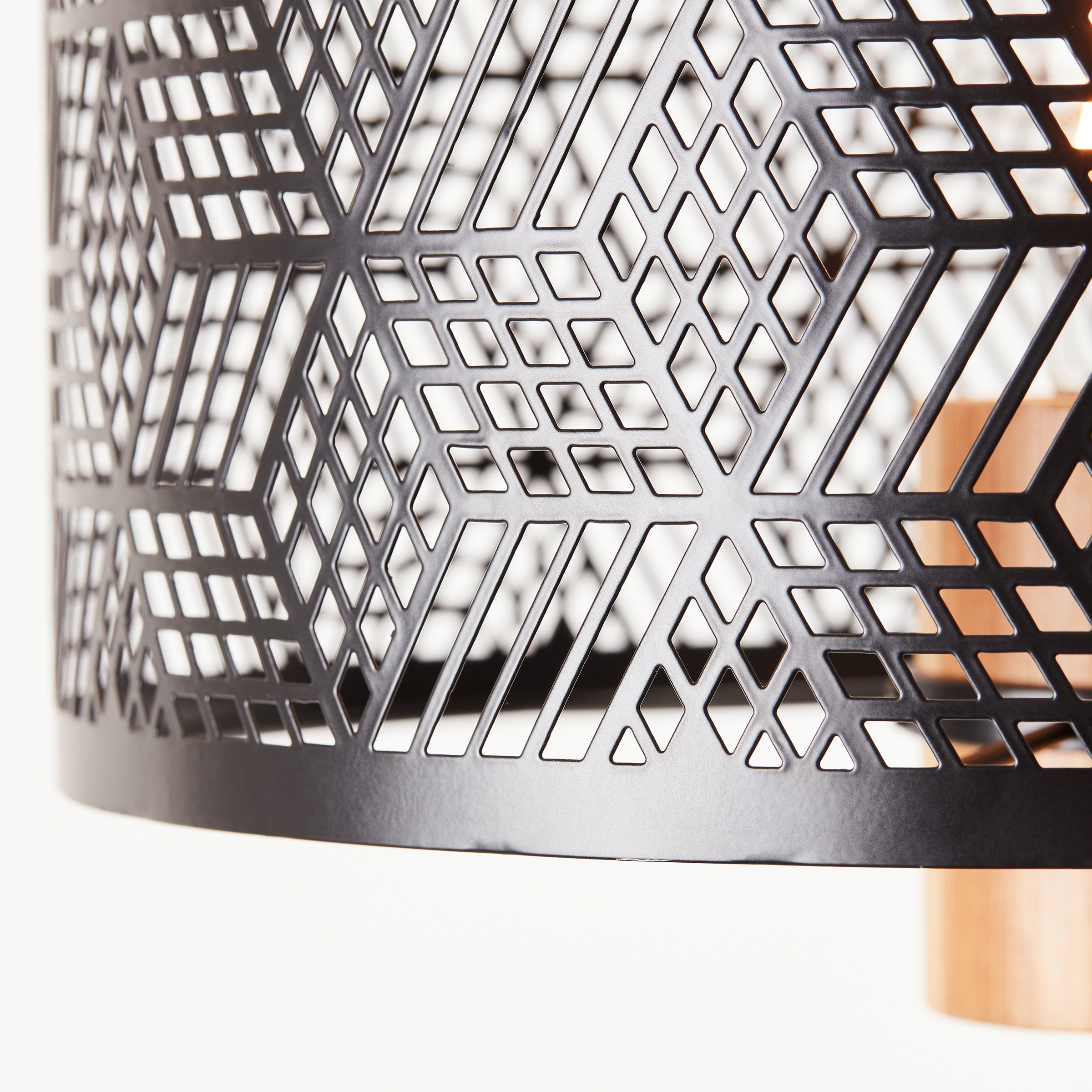 Brilliant Stehlampe »Santy«, 1 flammig, Leuchtmittel E27 | ohne Leuchtmittel, 161 x 29 cm, E27, Metall/Bambus, schwarz/natur
