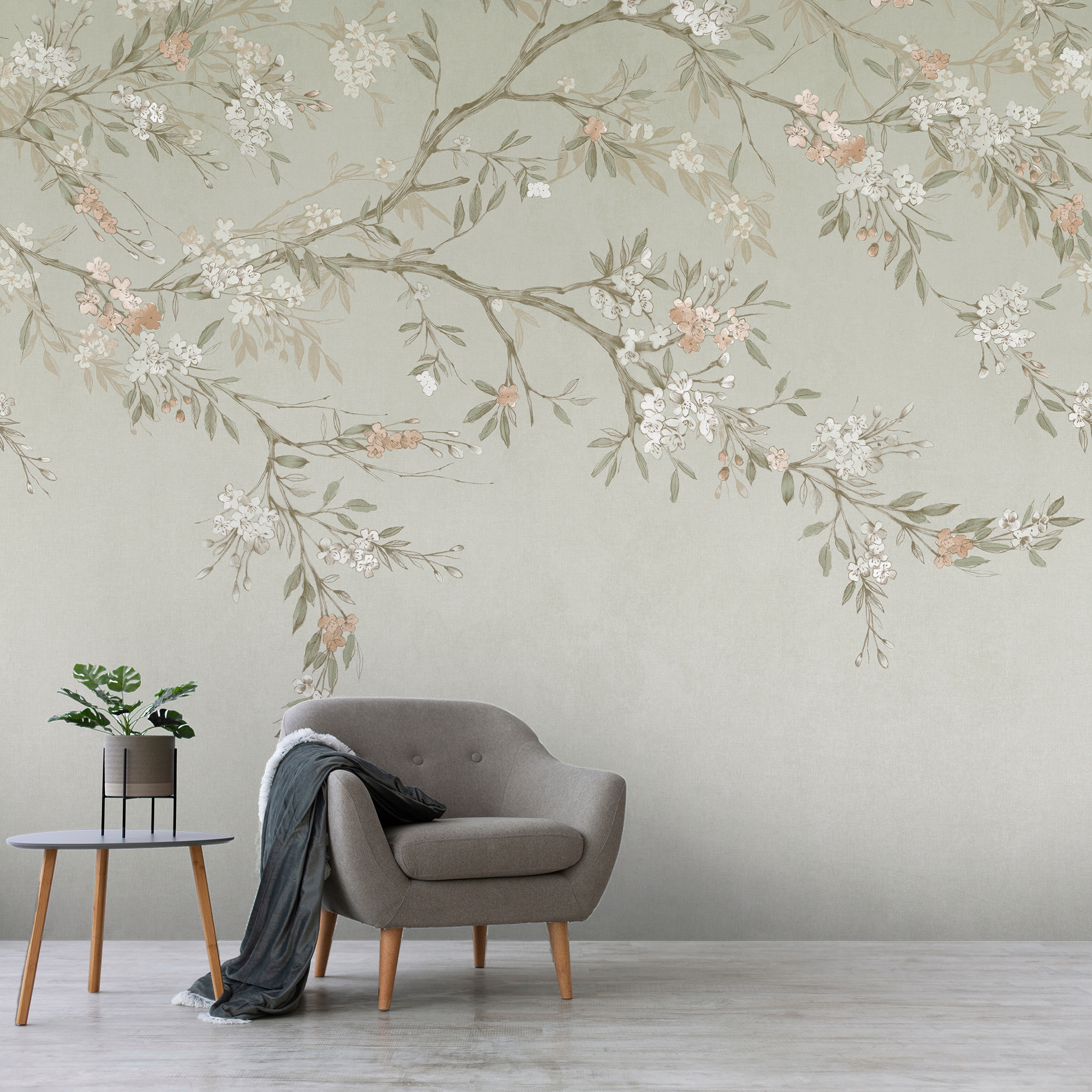 Art for the home Fototapete »Blütenpfad« geblümt glatt Design Tapeten günstig online kaufen