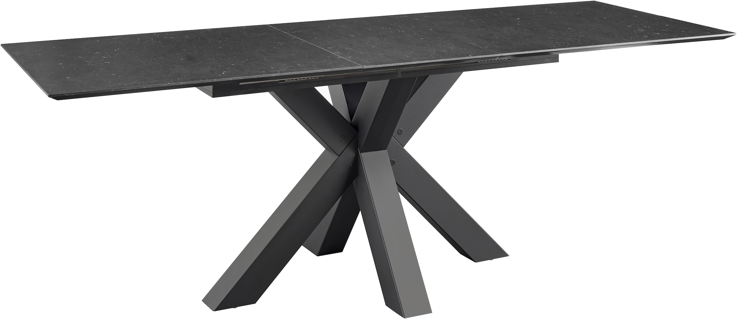 set one by Musterring Esstisch »New Atlanta« Platte rechteckig mit schweizer Kante, ausziehbar, Stern-Gestell
