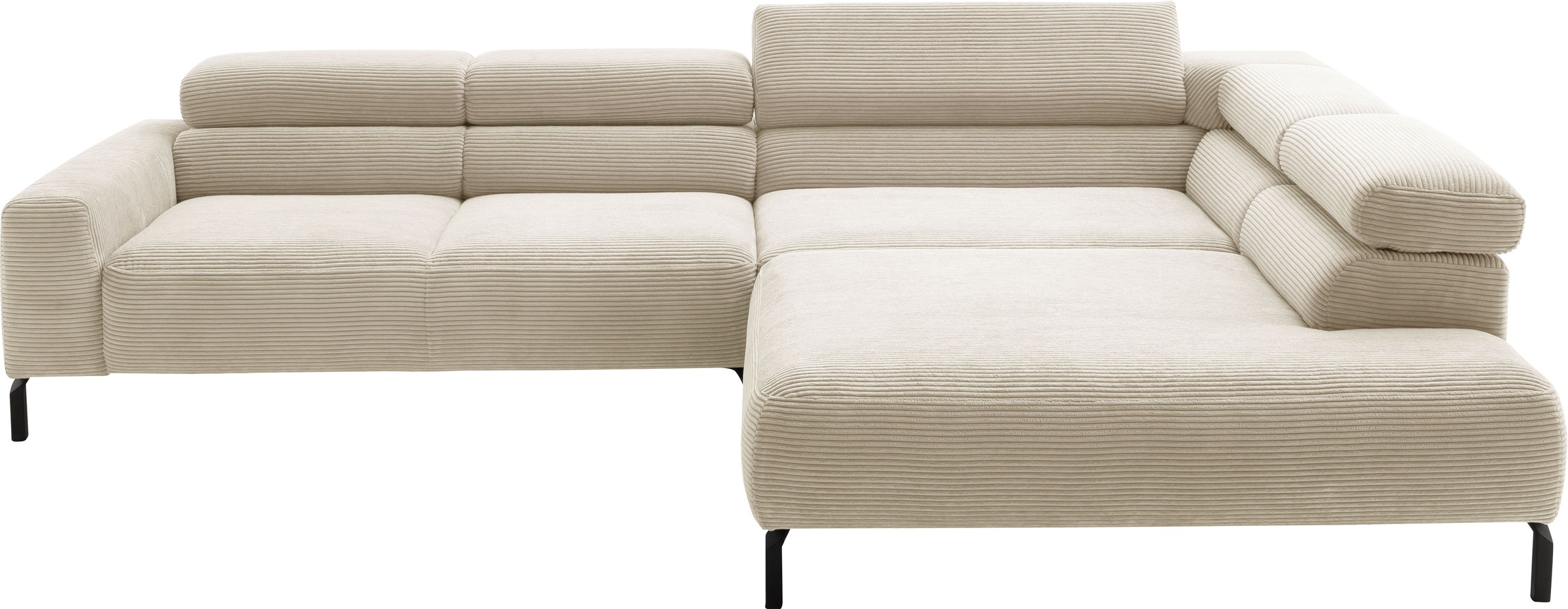 PLACES OF STYLE Ecksofa »Antonelli, L-Form, inkl. Kopfteilverstellung, Brei günstig online kaufen