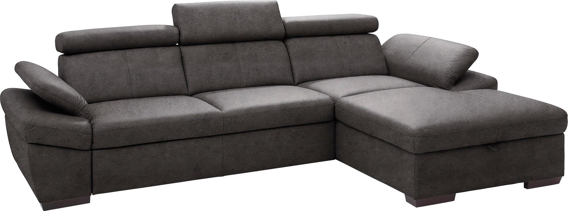 exxpo - sofa fashion Ecksofa »Salerno, Funktionssofa, Breite 280cm, hoher S günstig online kaufen