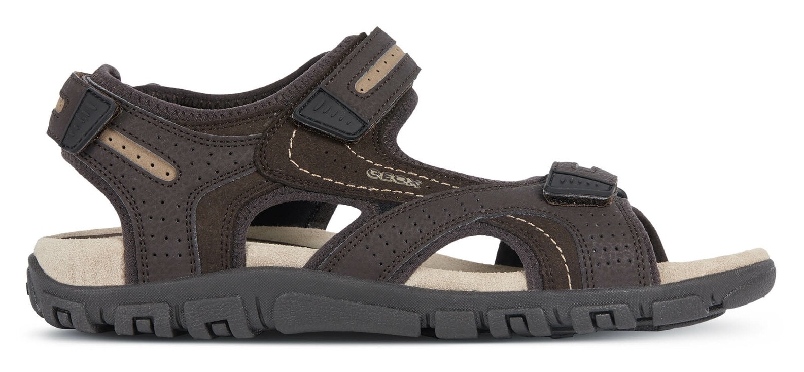 Geox Sandale »UOMO SANDAL STRADA«, Sommerschuh, Klettschuh, Outdoorsandale, im Trekking-Look