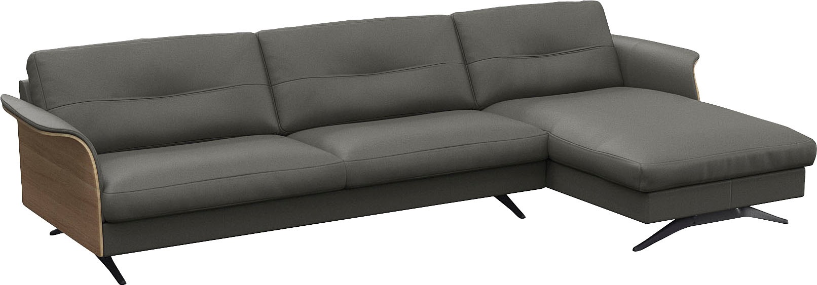 FLEXLUX Ecksofa »Glow, super bequem durch hochwertigem Sitzaufbau mit Feder günstig online kaufen