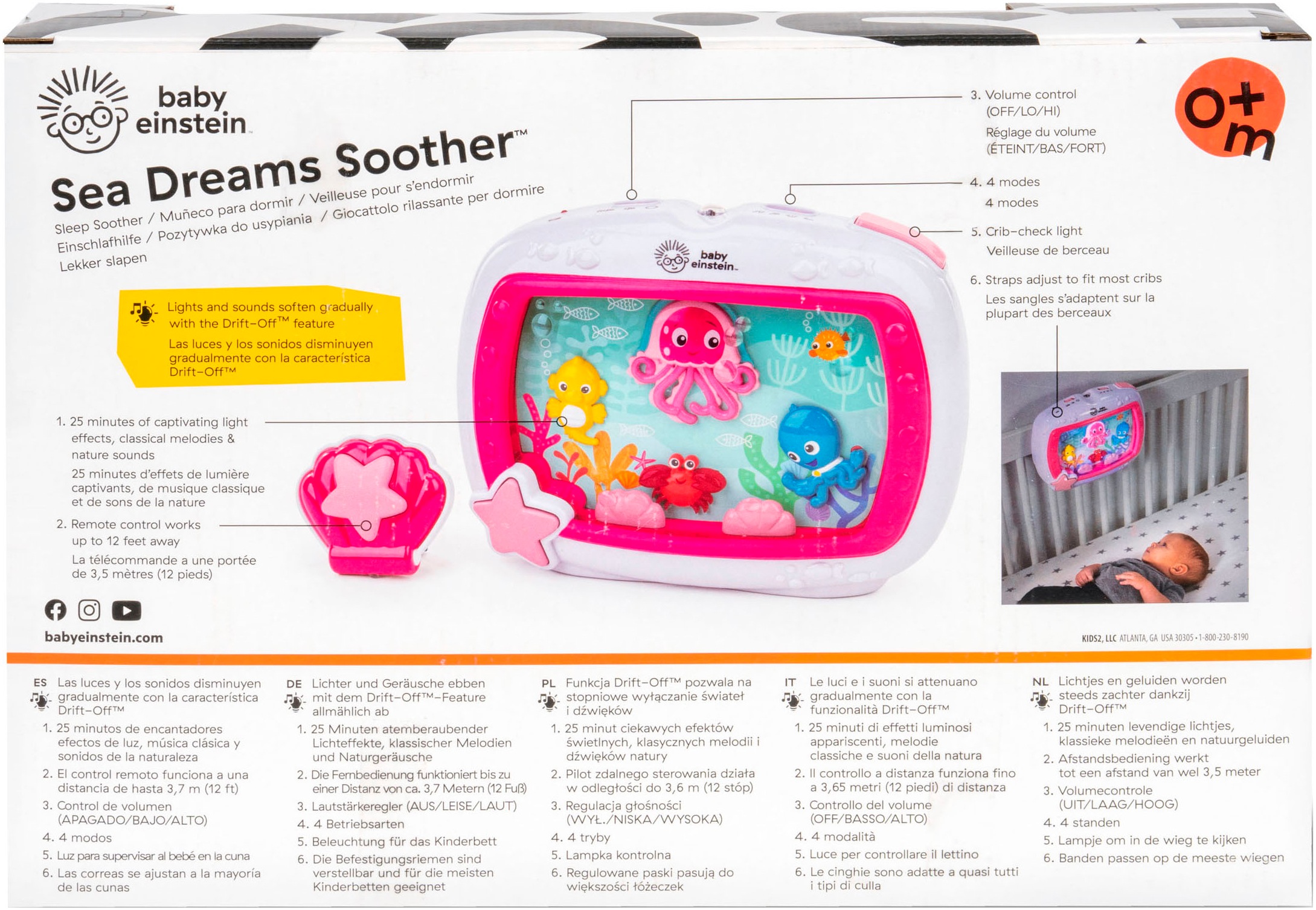 Baby Einstein Nachtlicht »Sea Dreams Soother Sleep Soother«, inklusive Fernbedienung