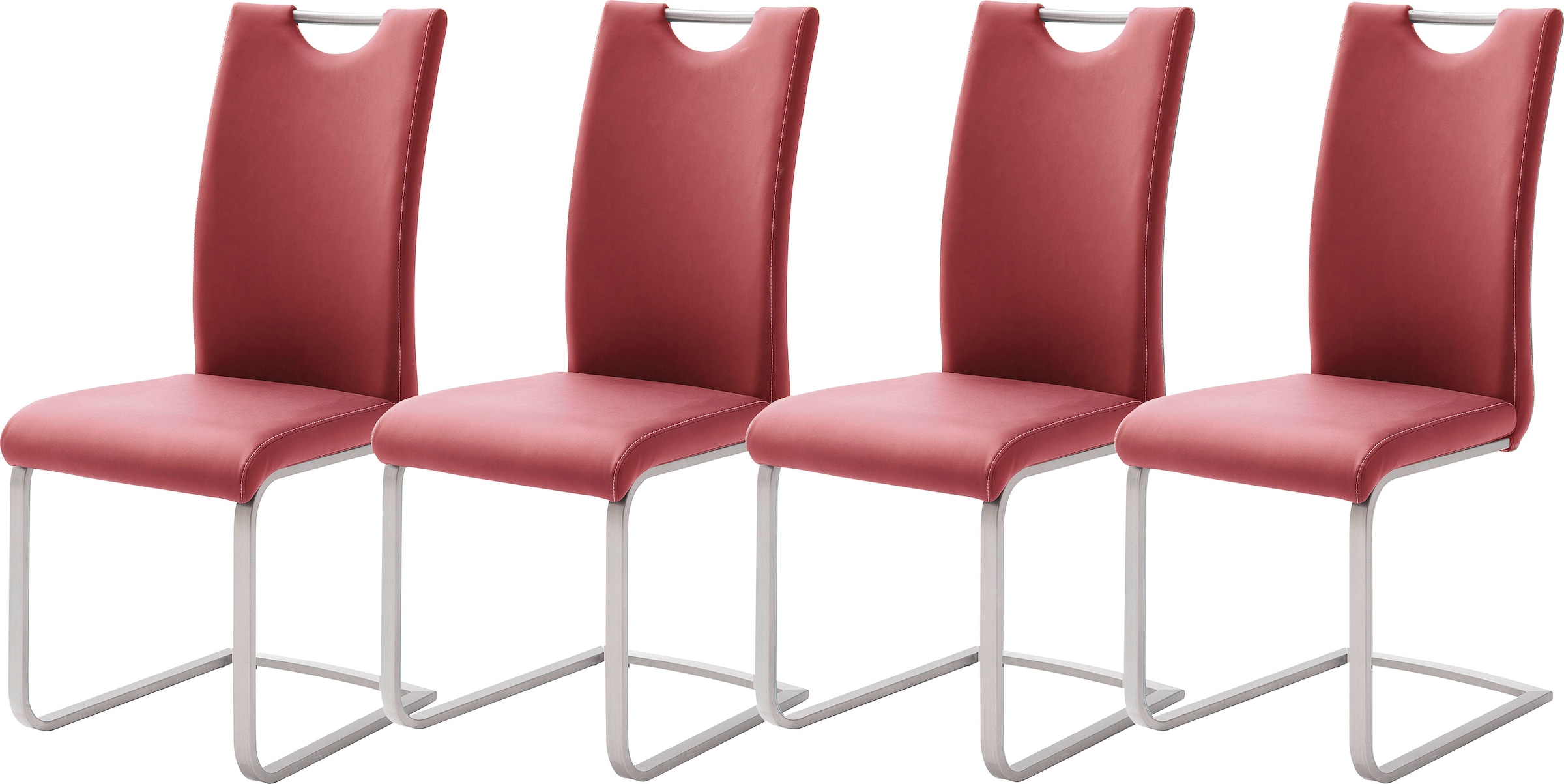 MCA furniture Freischwinger »Paulo« (Set) 4 Stk. Kunstleder Stuhl belastbar günstig online kaufen