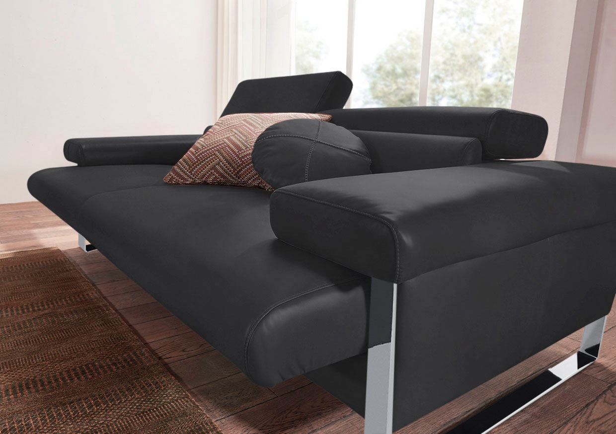 W.SCHILLIG 2-Sitzer »finn«, German Design Award 2016, Fußgestell Chrom glänzend, Breite 230 cm