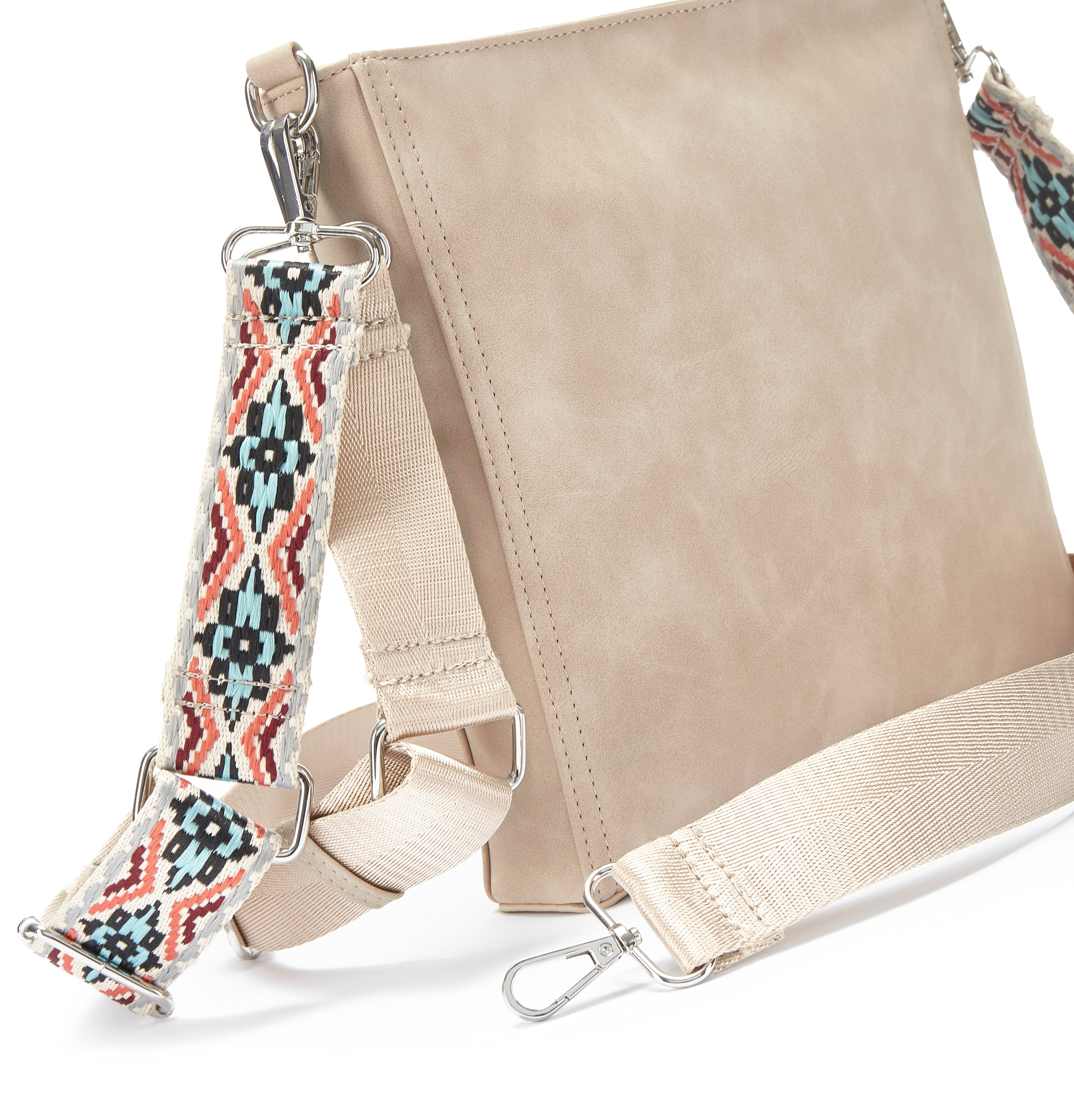 Vivance Umhängetasche »Schultertasche, Crossbody Bag, Minibag, Damentasche« Handtasche Damen zum Umhängen mit austauschbarem Schulterriemen VEGAN