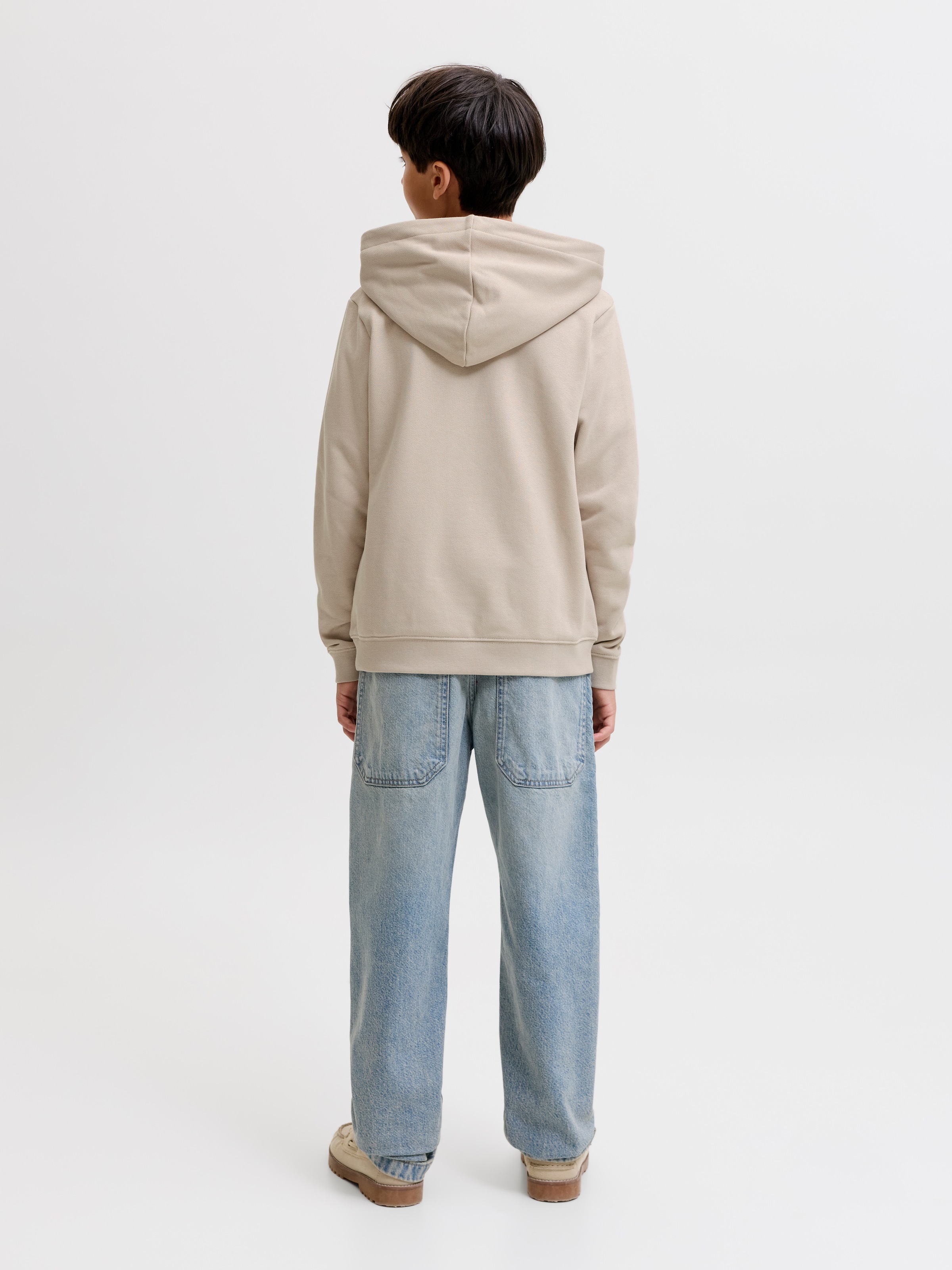 Jack & Jones Junior Kapuzensweatshirt »JJEDENVER LOGO SWEAT HOOD JNR«, Baumwollmischung, locker geschnitten
