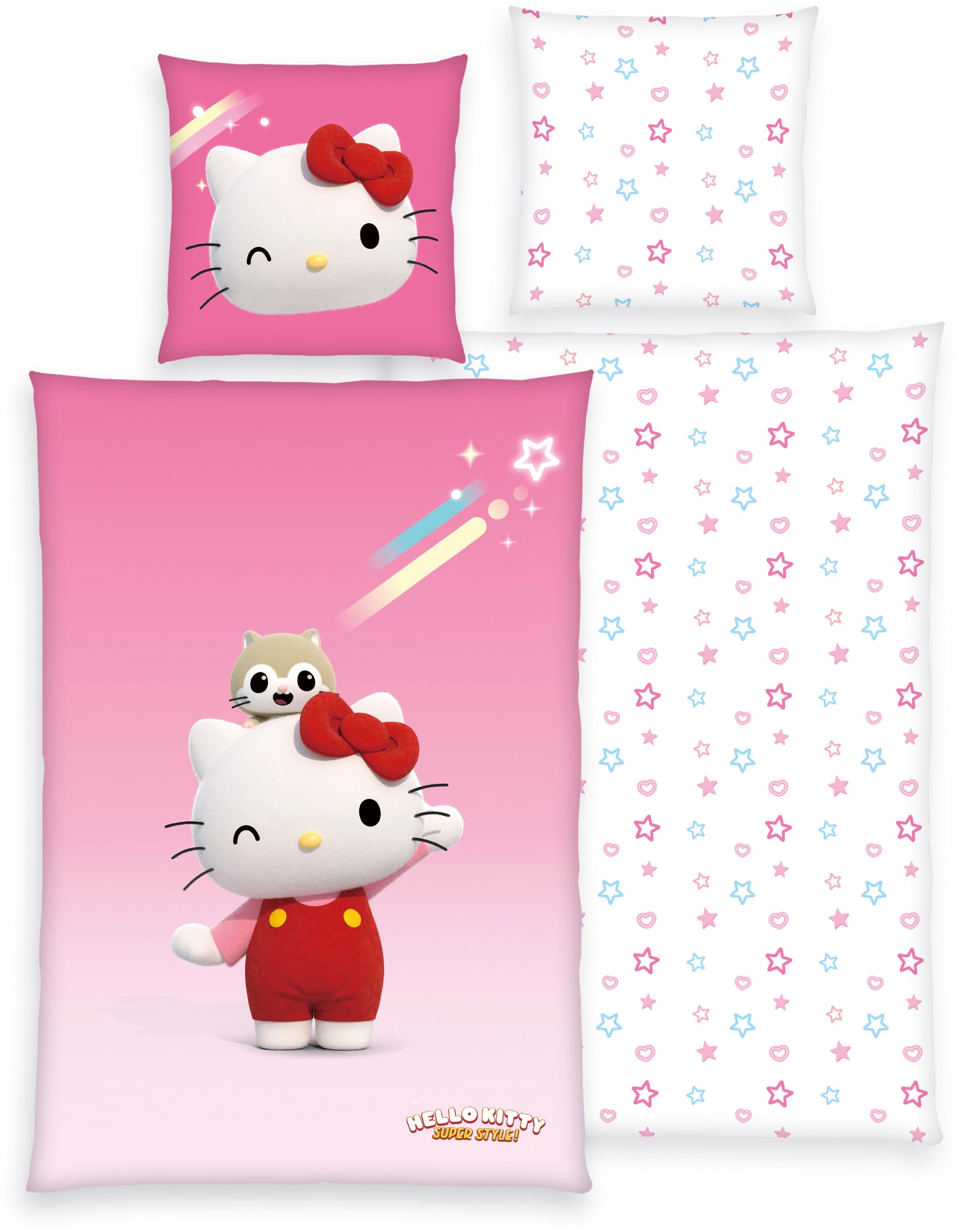 Hello Kitty Bettwäsche »Hello Kitty«, Wendebettwäsche günstig online kaufen
