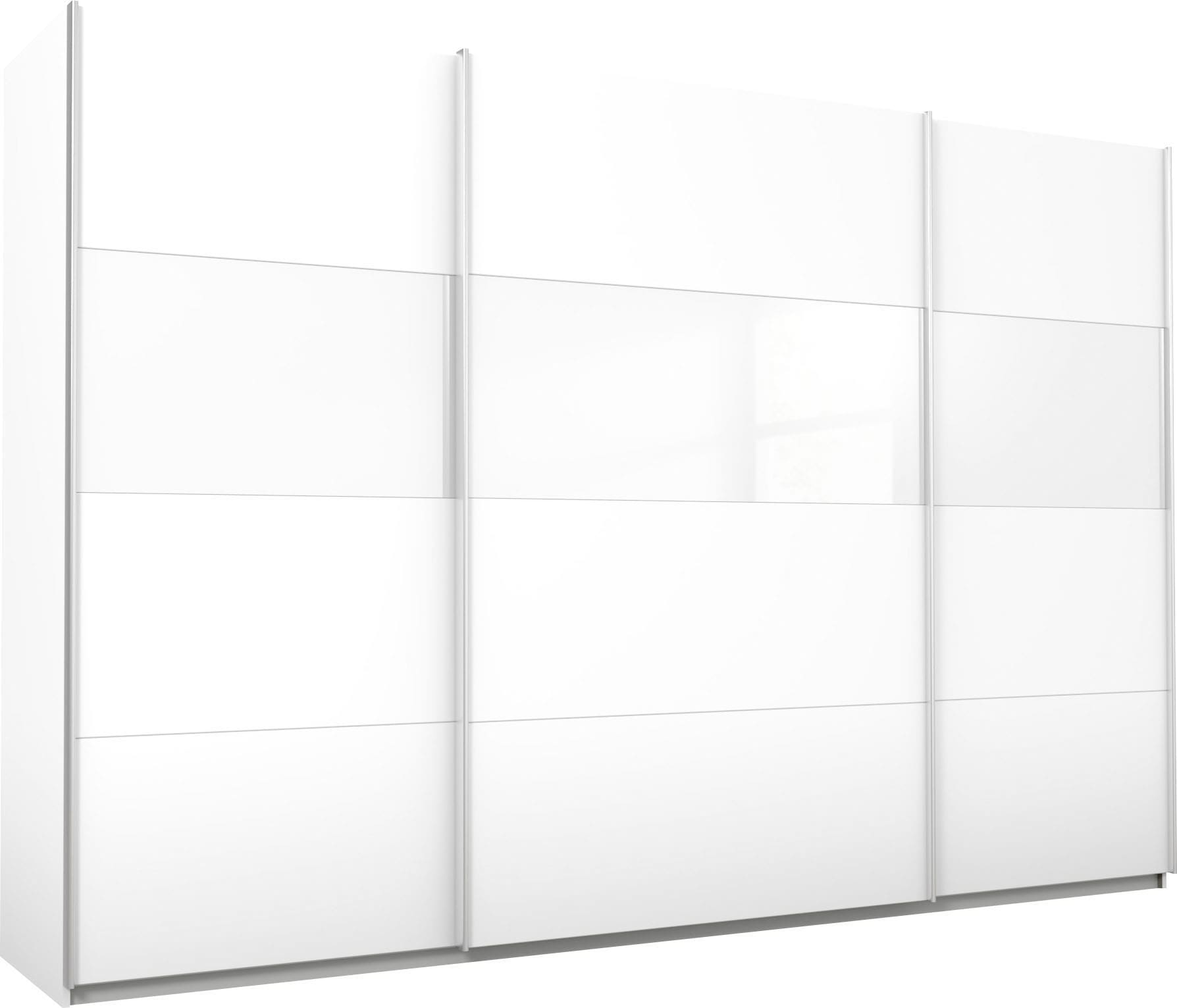rauch Schwebetürenschrank »Quadra BESTSELLER Schrank Schlafzimmerschrank in vielen Breiten«, Kleiderschrank Garderobenschrank mit Glaselementen