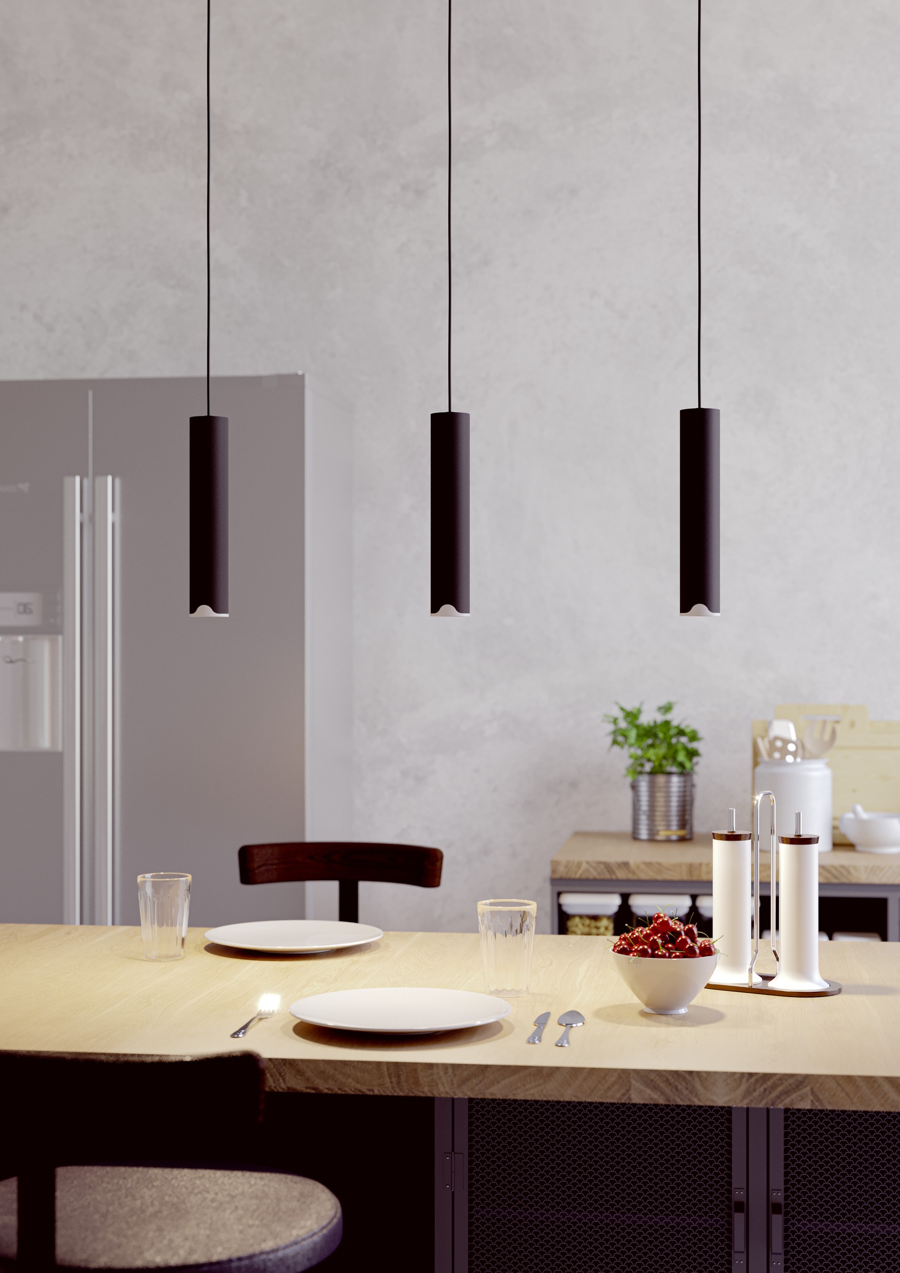 EGLO Hängeleuchte »BALAMORTA-Z Pendellampe - Stahl - LED - 3X3,7W - IP20« LED-Modul 1 Stk. Kaltweiß | Neutralweiß | Warmweiß Hängelampe, Deckenlampe, Wohnzimmer, Esszimmer, L78 x B5,5 x H110 cm