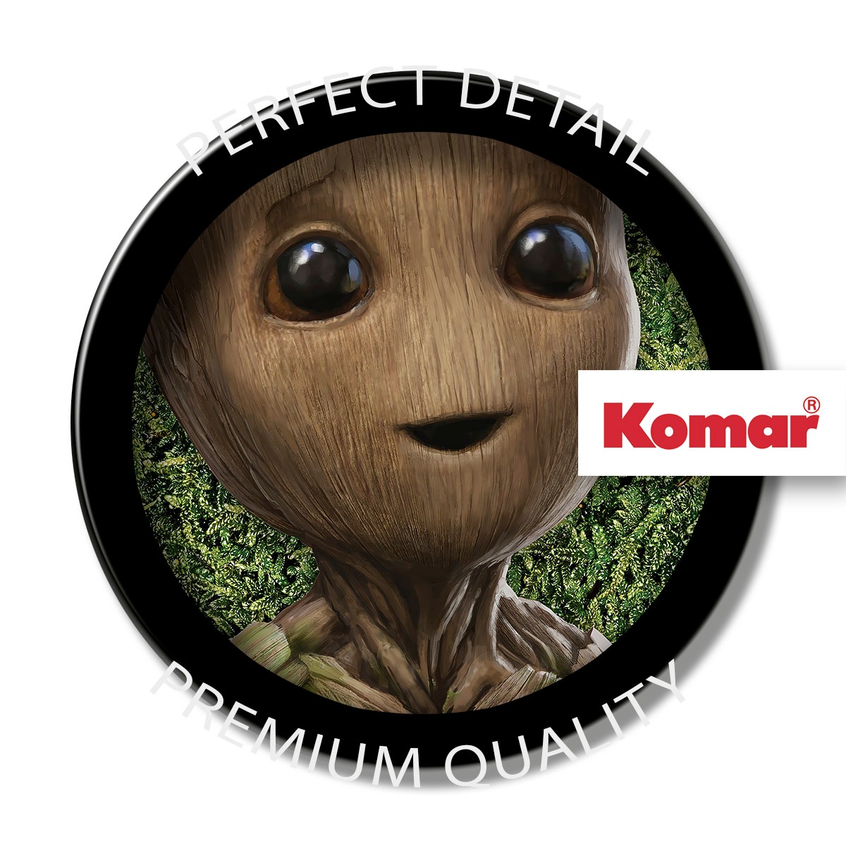 Komar Fototapete »Dot - selbstklebende Fototapete - Groot Little Twig - Größe 125 x 125« Comic | bedruckt glatt