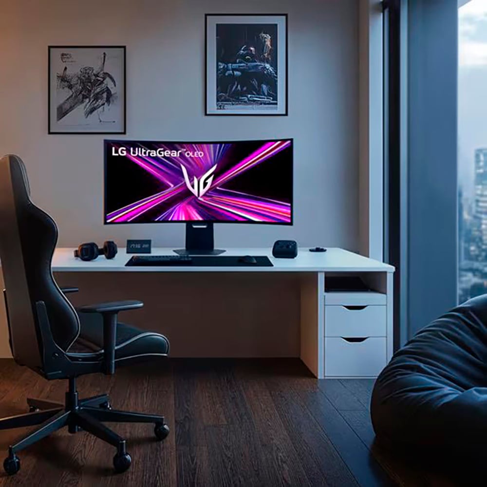 LG Curved-Gaming-OLED-Monitor »45GX950A«, 113 cm/45 Zoll, 5120 x 2160 px, 5K2K, 0,03 ms Reaktionszeit, 165 Hz