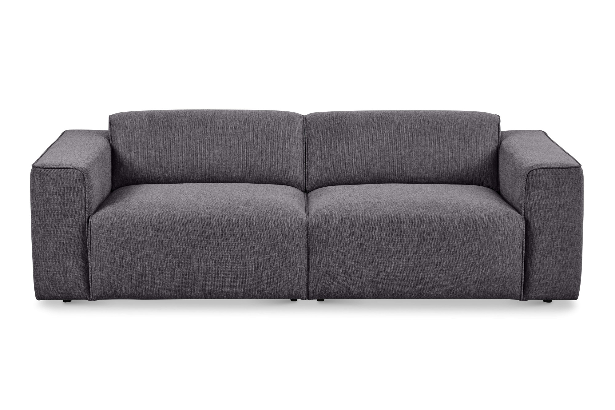 andas 3-Sitzer »Noord mit Kedernaht, Breite 232 cm«, Cord, Struktur, Webstoff, mit Wellenunterfederung, Massivholzrahmen