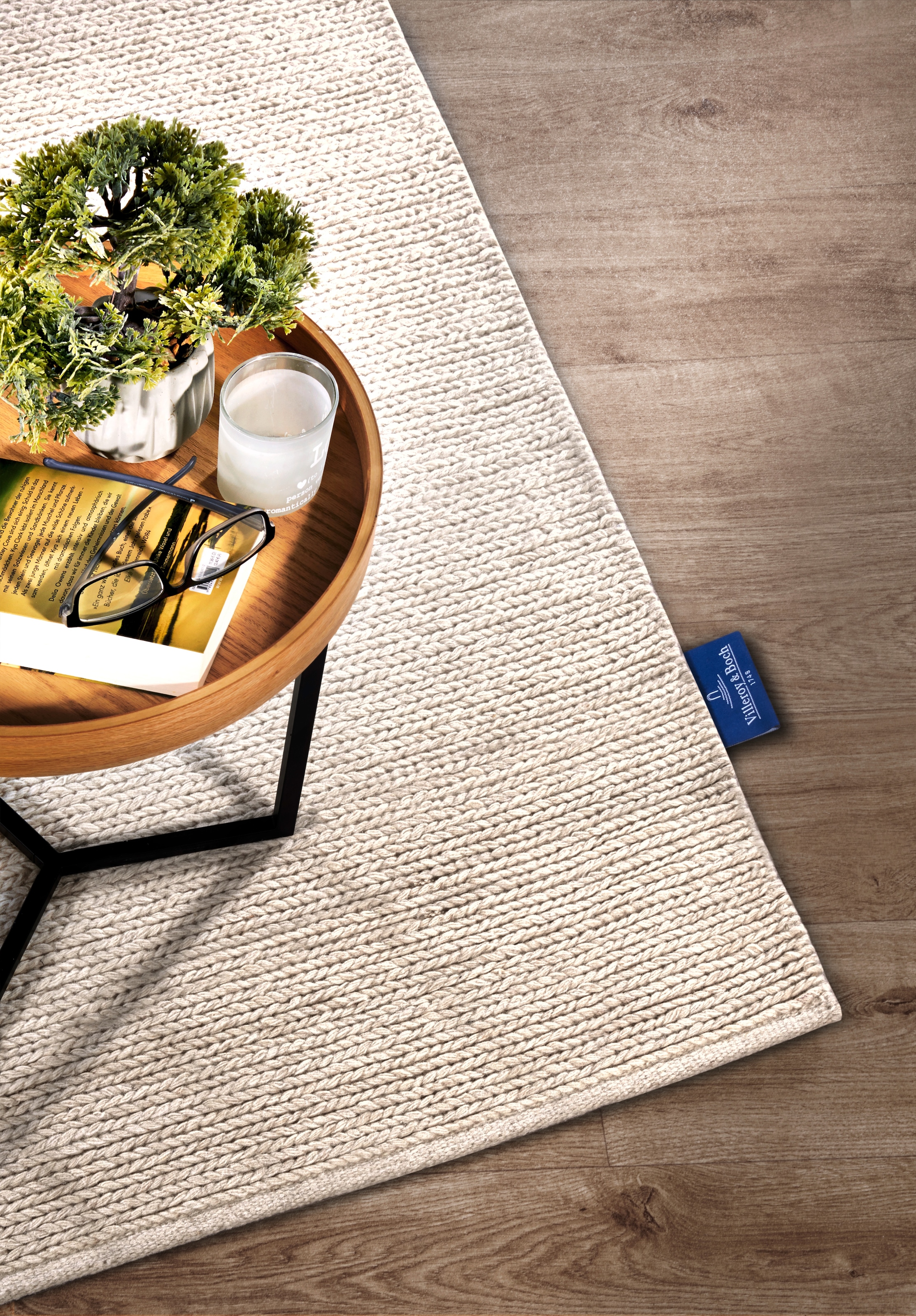 Villeroy & Boch Wollteppich »Francois«, rechteckig, 7 mm Höhe, in rund, oval, Läufer, handgewebt, Wolle, Wohnzimmer, Schlafzimmer