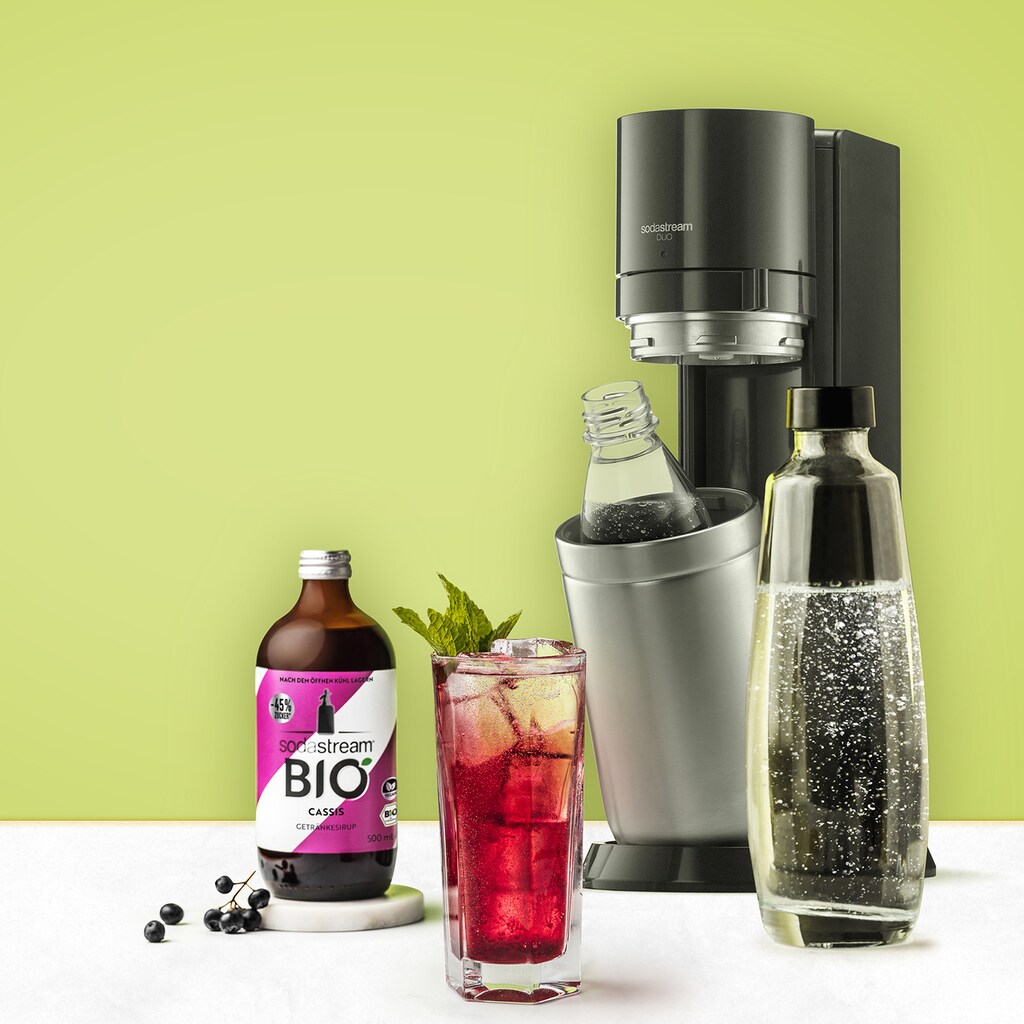 SodaStream Getränke-Sirup »BIO«, Zitrone, Cassis, Ginger Ale, 0,5 l, (3 Flaschen)