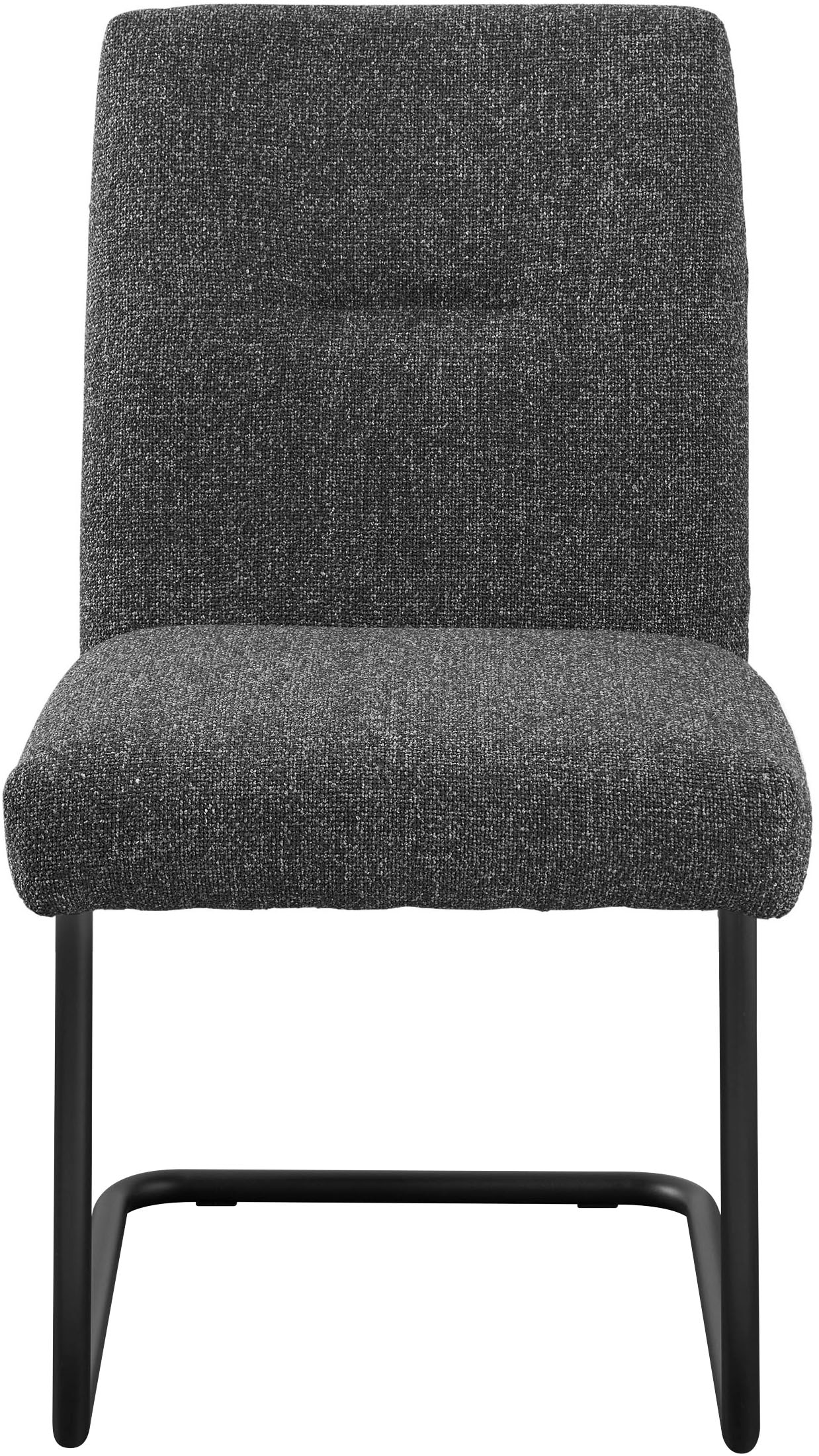 set one by Musterring Esszimmerstuhl »Tracy«, Webstoff, 2er-Set, Freischwingergestell schwarz, Sitz aus Webstoff, B52 x T65 cm