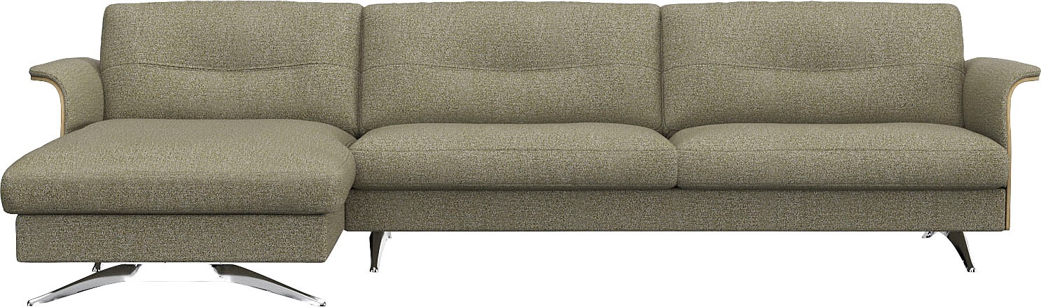 FLEXLUX Ecksofa »Glow Designsofa, bequem und komfortabel durch hochwertigen günstig online kaufen