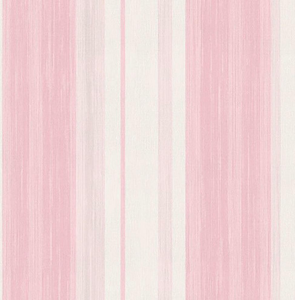 Art for the home Vliestapete »Streifen«, Streifen, Rosa/Weiss - 10m x 53 cm günstig online kaufen