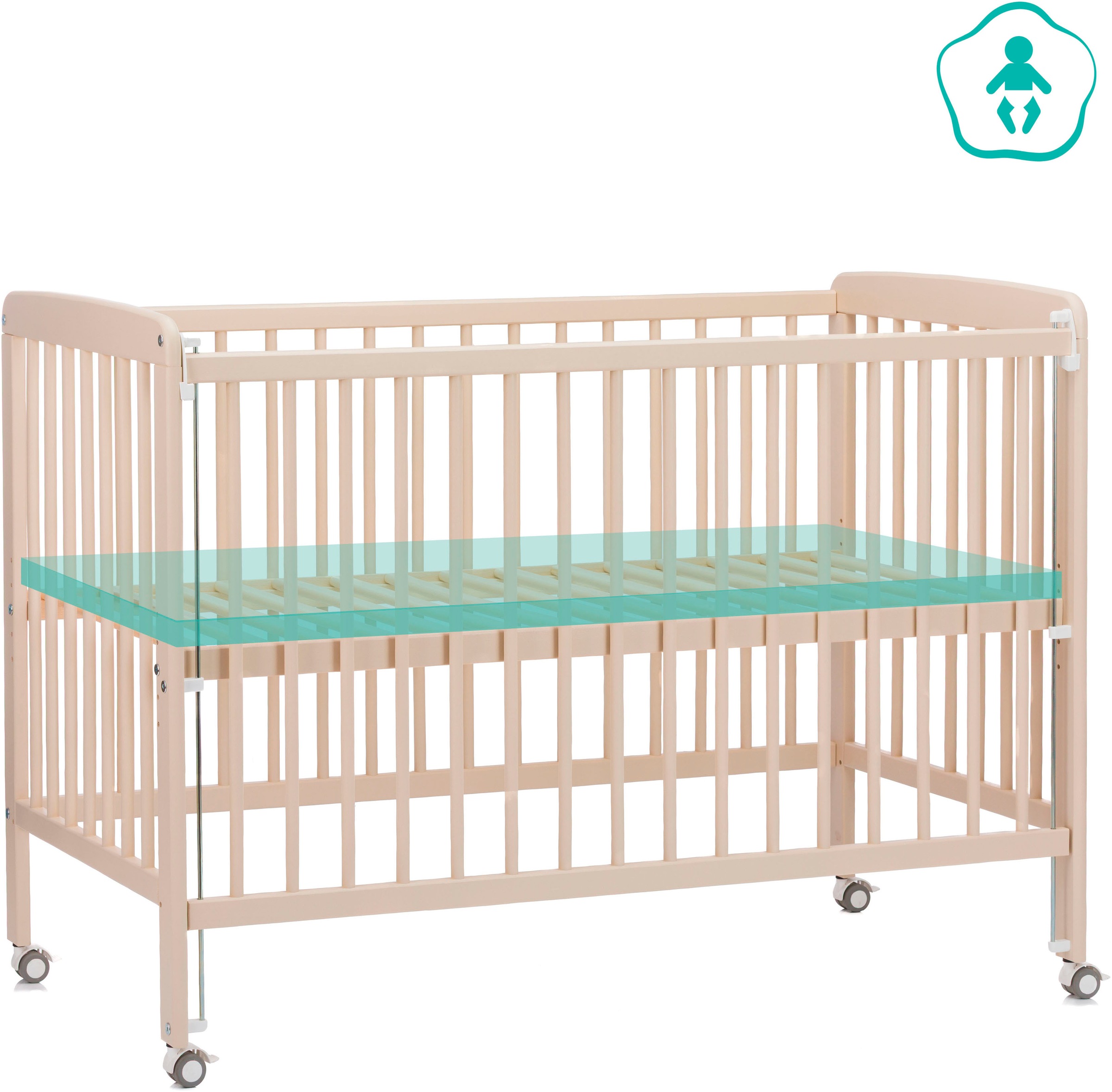 Fillikid Beistellbett »Nena«, inkl. Matratze; Made in Europe günstig online kaufen