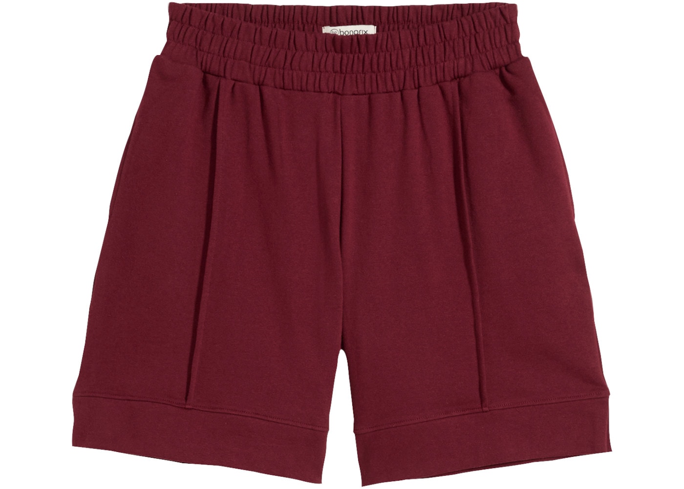 bonprix Sweatshorts  aus Baumwolle und Polyester, hochgeschnittener, elastischer Bund